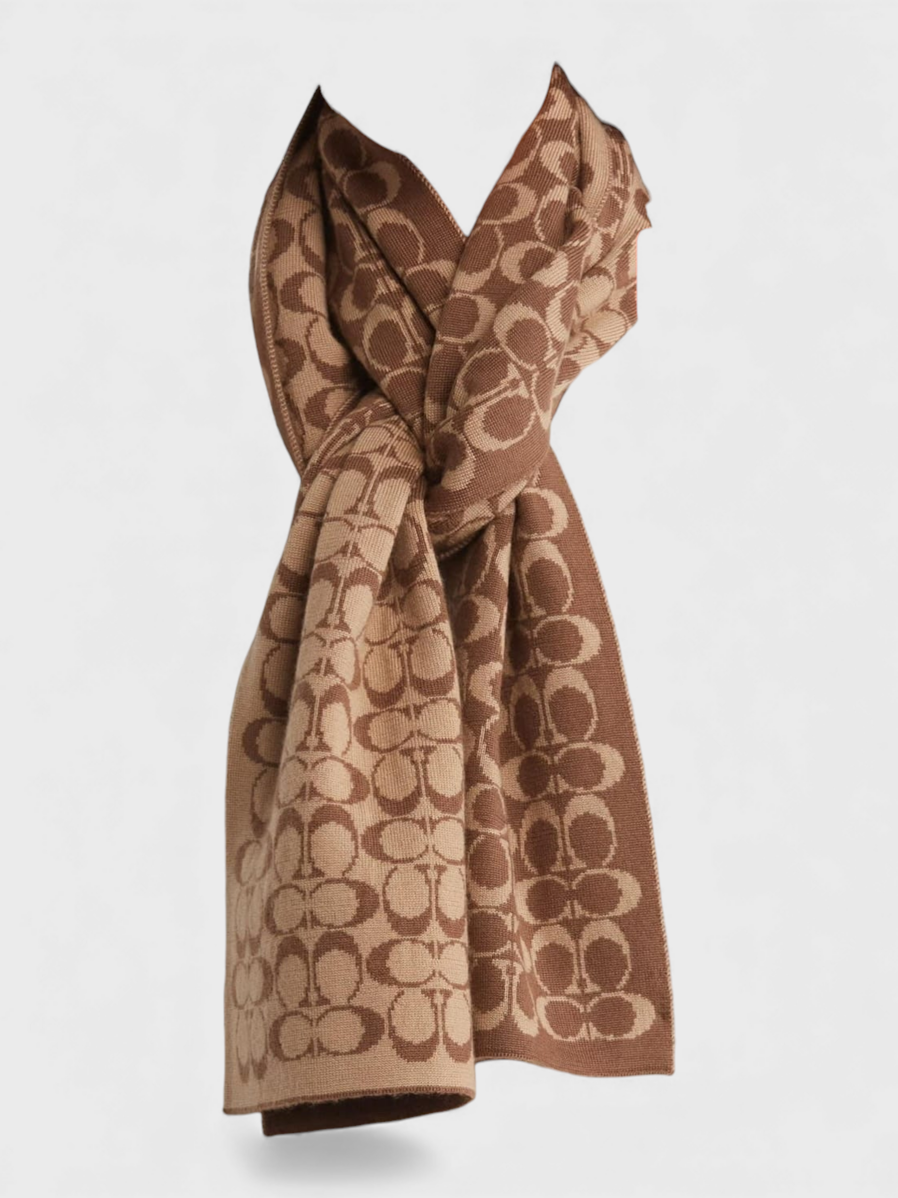 Coach Signature Scarf Khaki