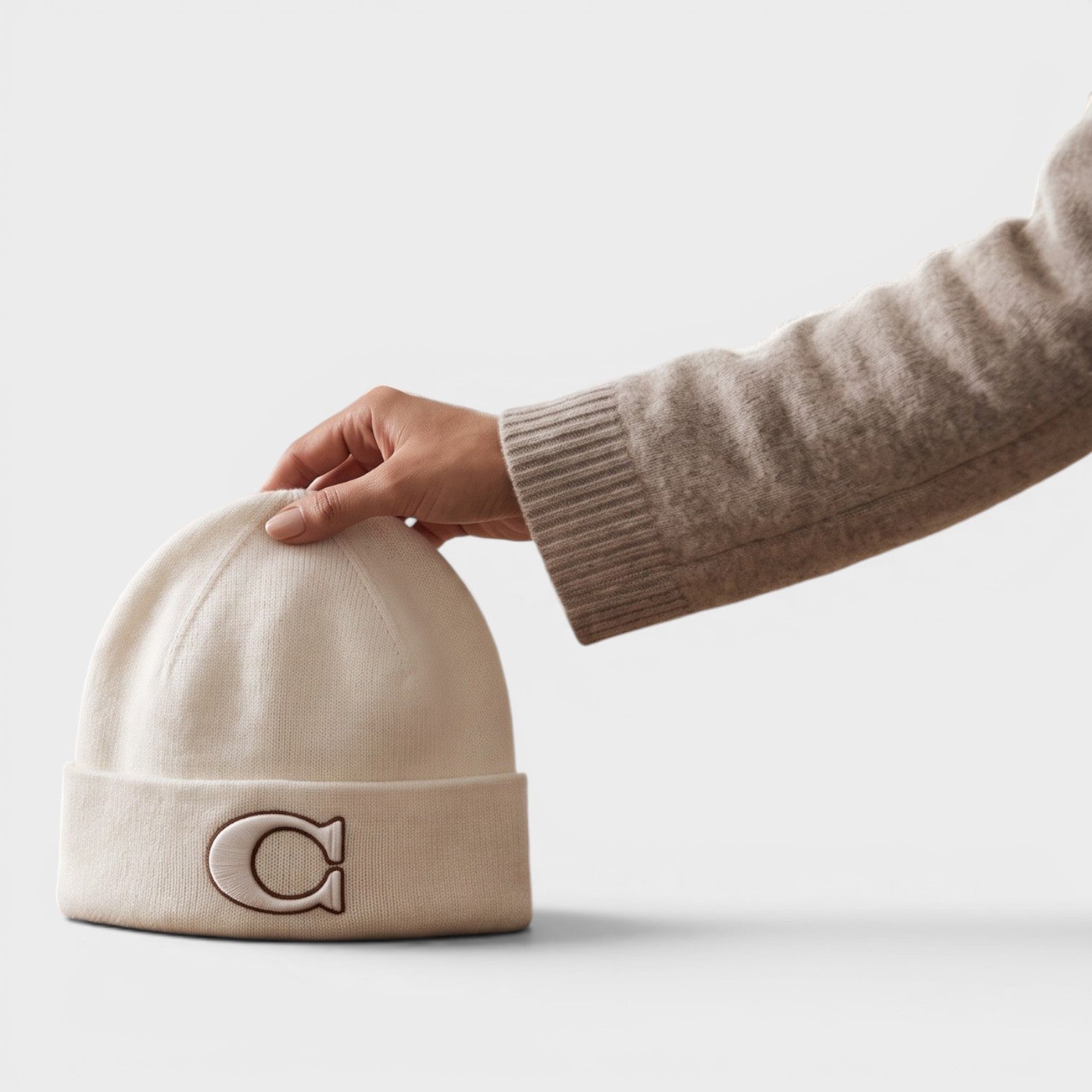 Varsity Knit Beanie Chalk | Coach
