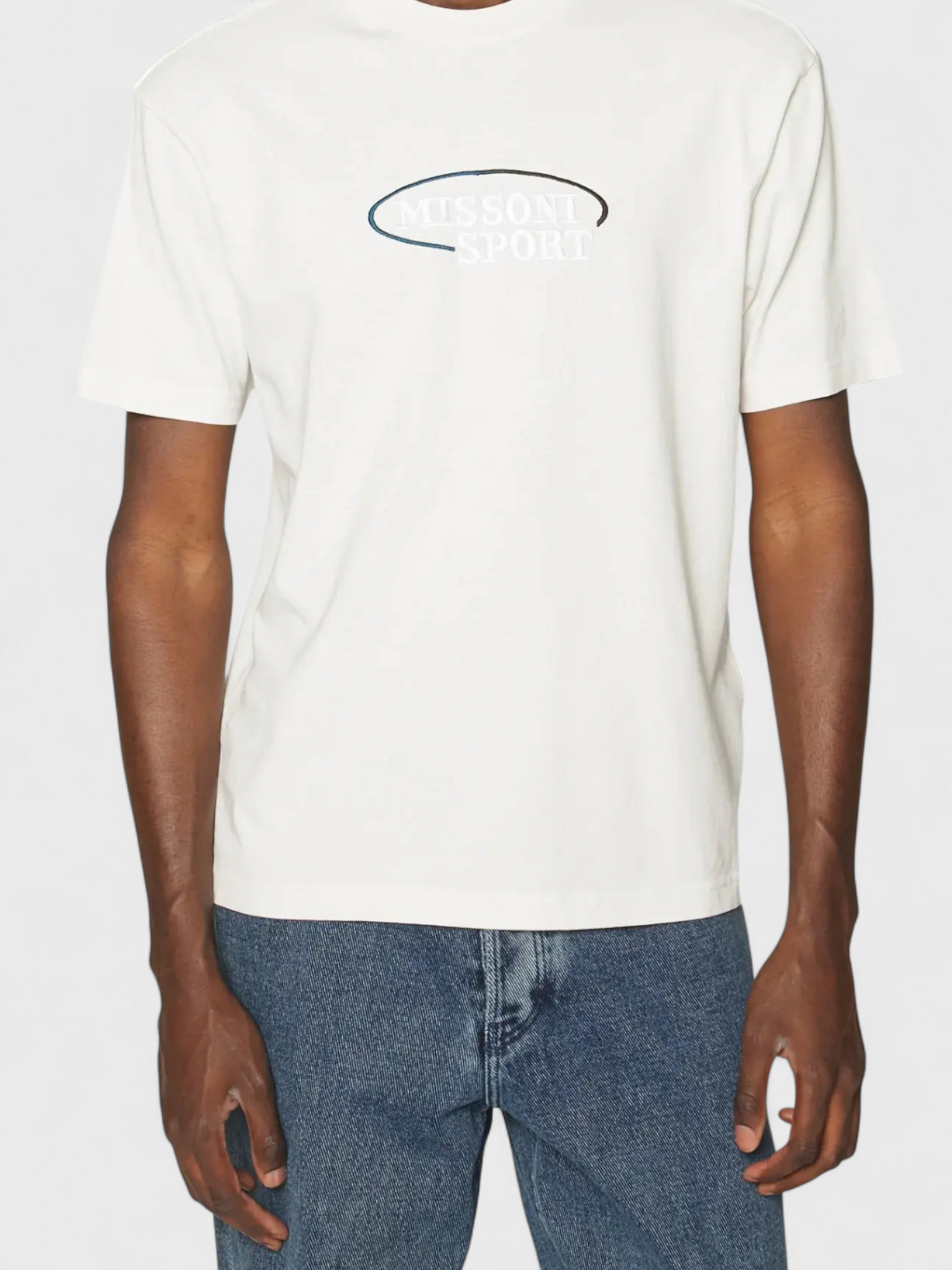 Missoni Logo Crew Neck T-Shirt White