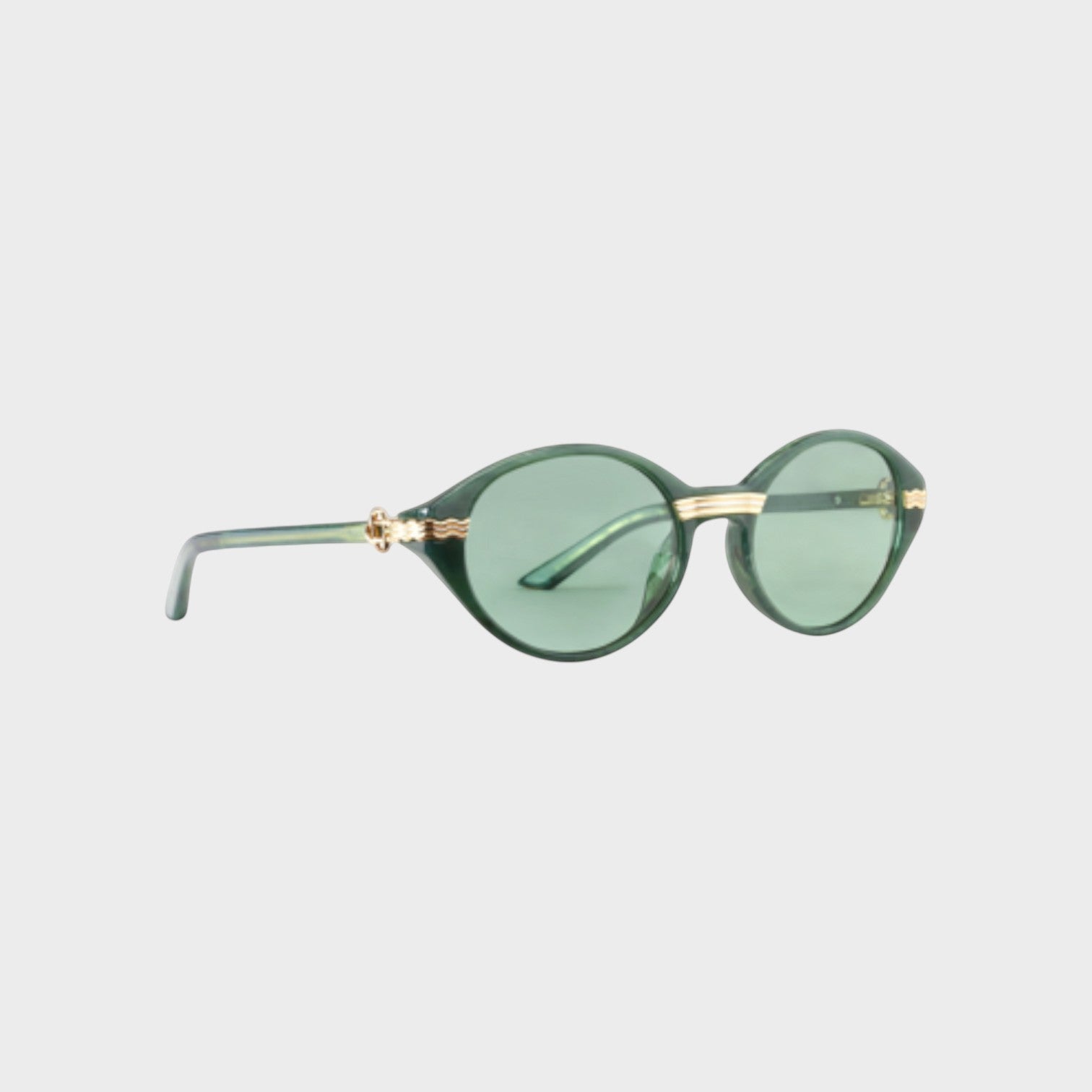Cannes Sunglasses Green Gold
