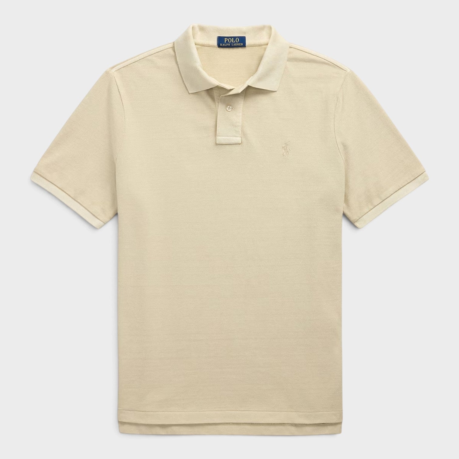 Logo Short Sleeve Polo Shirt Natural