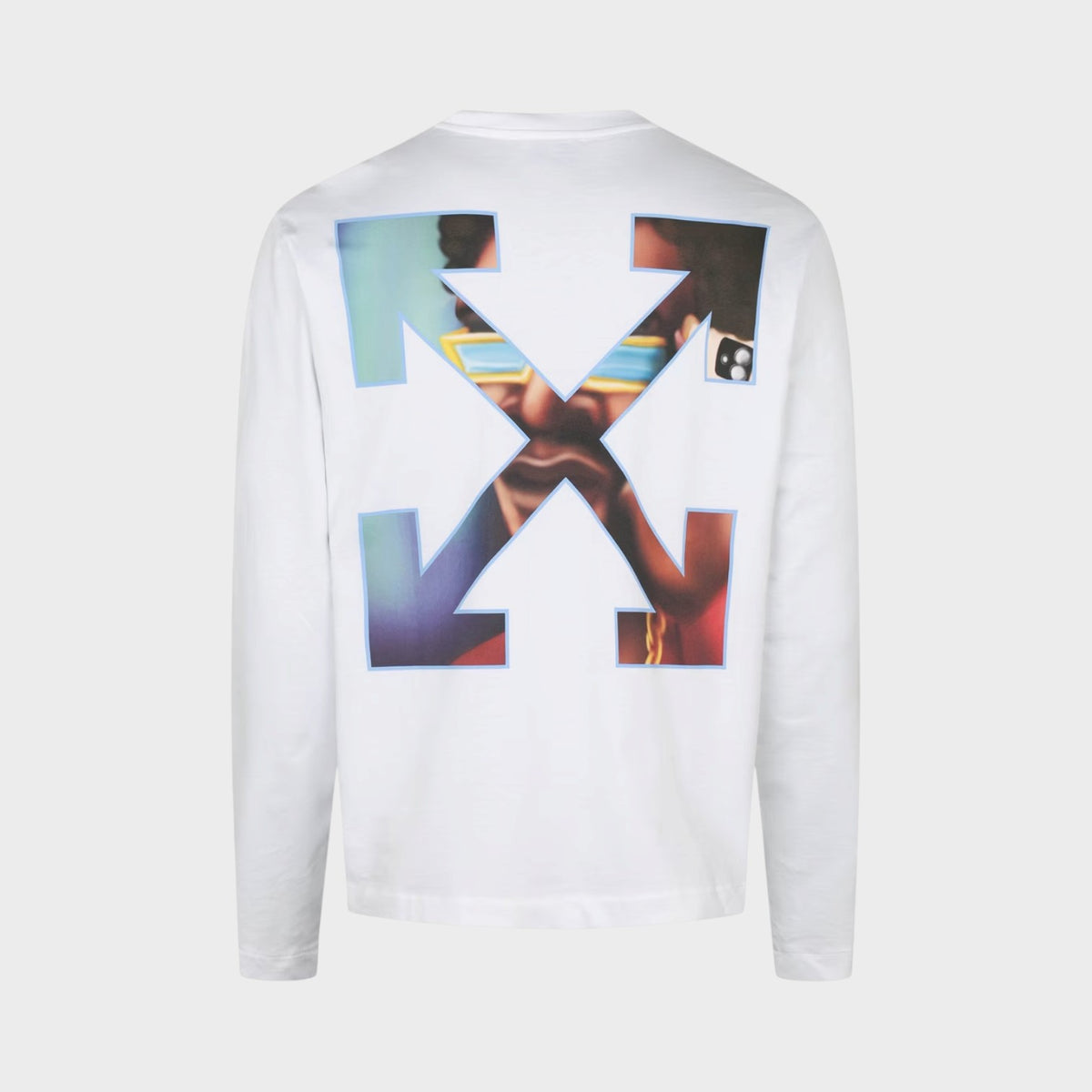 Barber Arrow Skate Long-Sleeve Cotton T-Shirt White