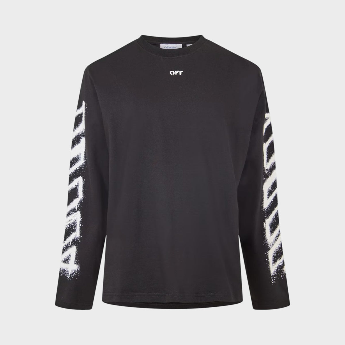 Spray Arrow Long Sleeve T Shirt Black