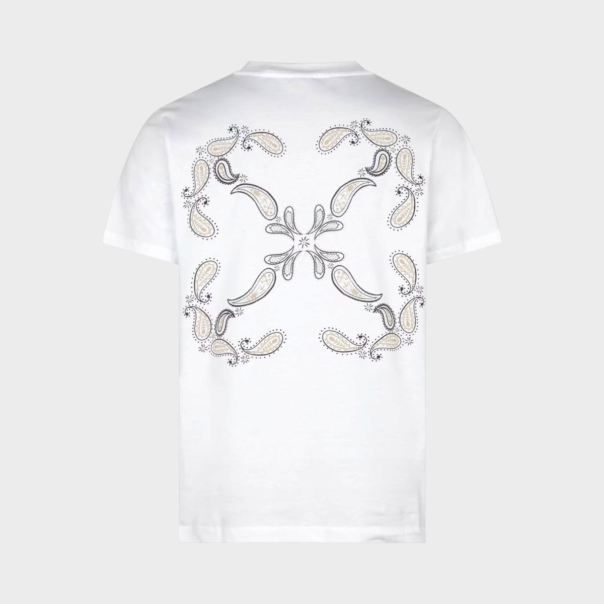 Bandana Arrow Slim-Fit Cotton T-Shirt White