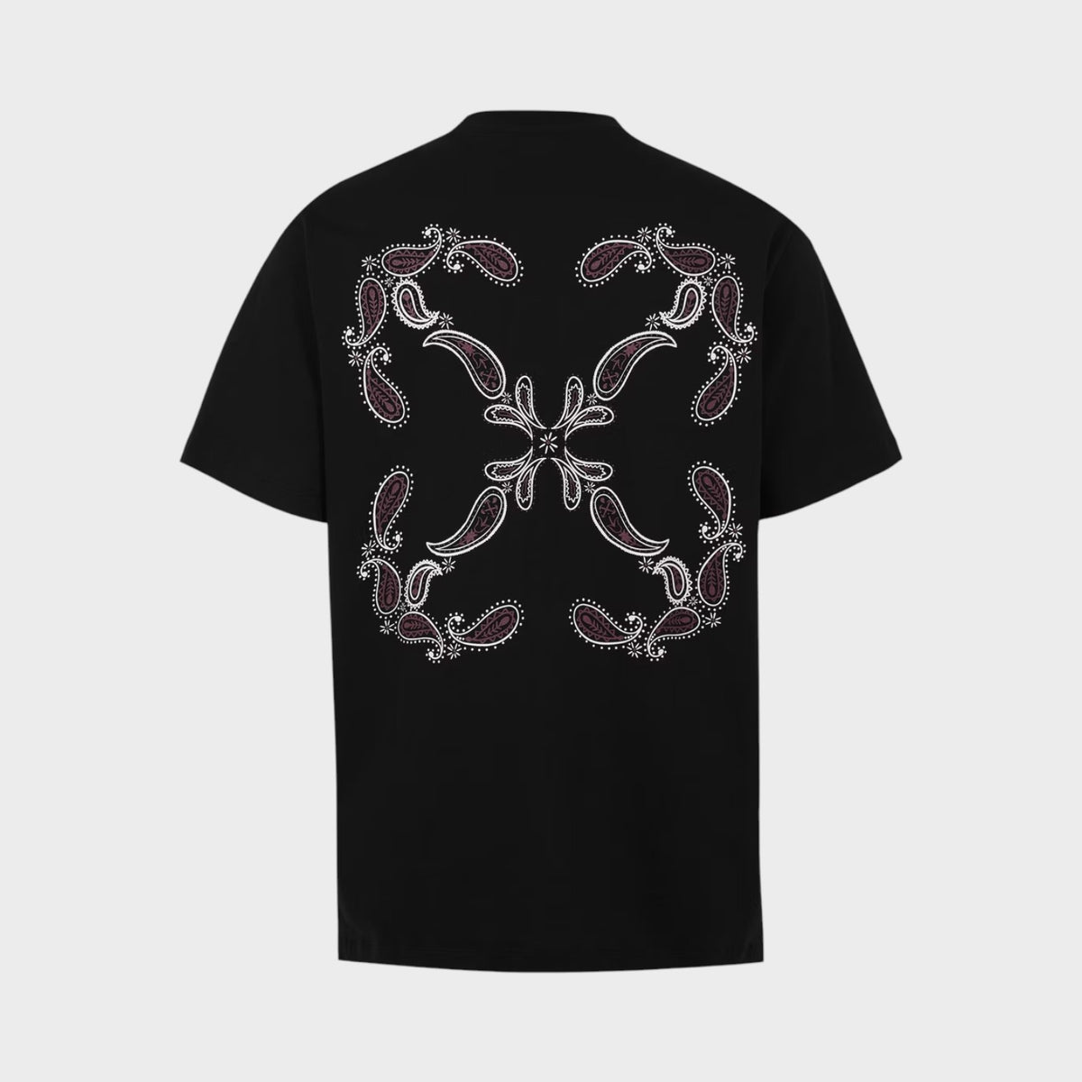 Bandana Arrow Slim-Fit Cotton T-Shirt Black