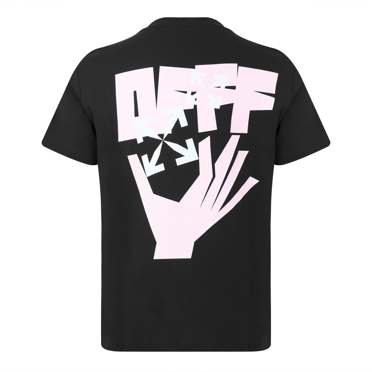 Hand Arrow Short Sleeve Slim Fit T Shirt Black