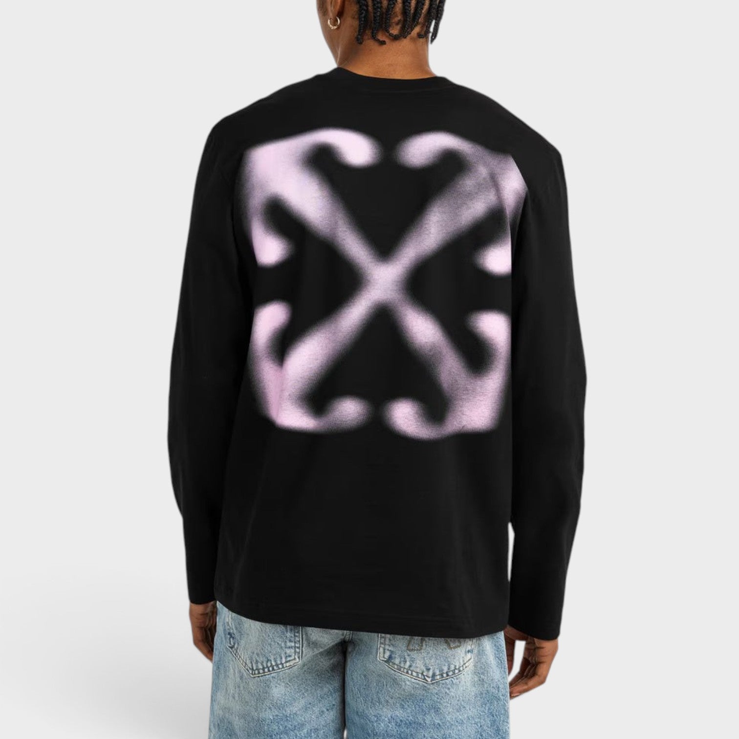 Arrow Skate Long Sleeve T Shirt Black Pink