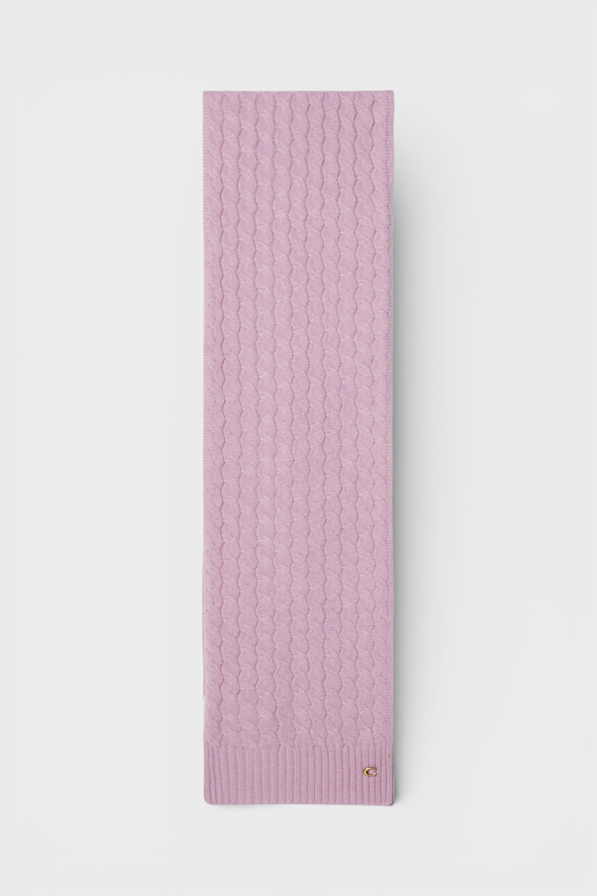 Coach Cable Scarf Faded Pink