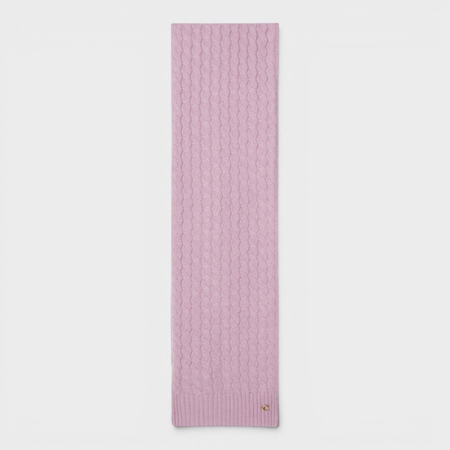 Cable Scarf Faded Pink