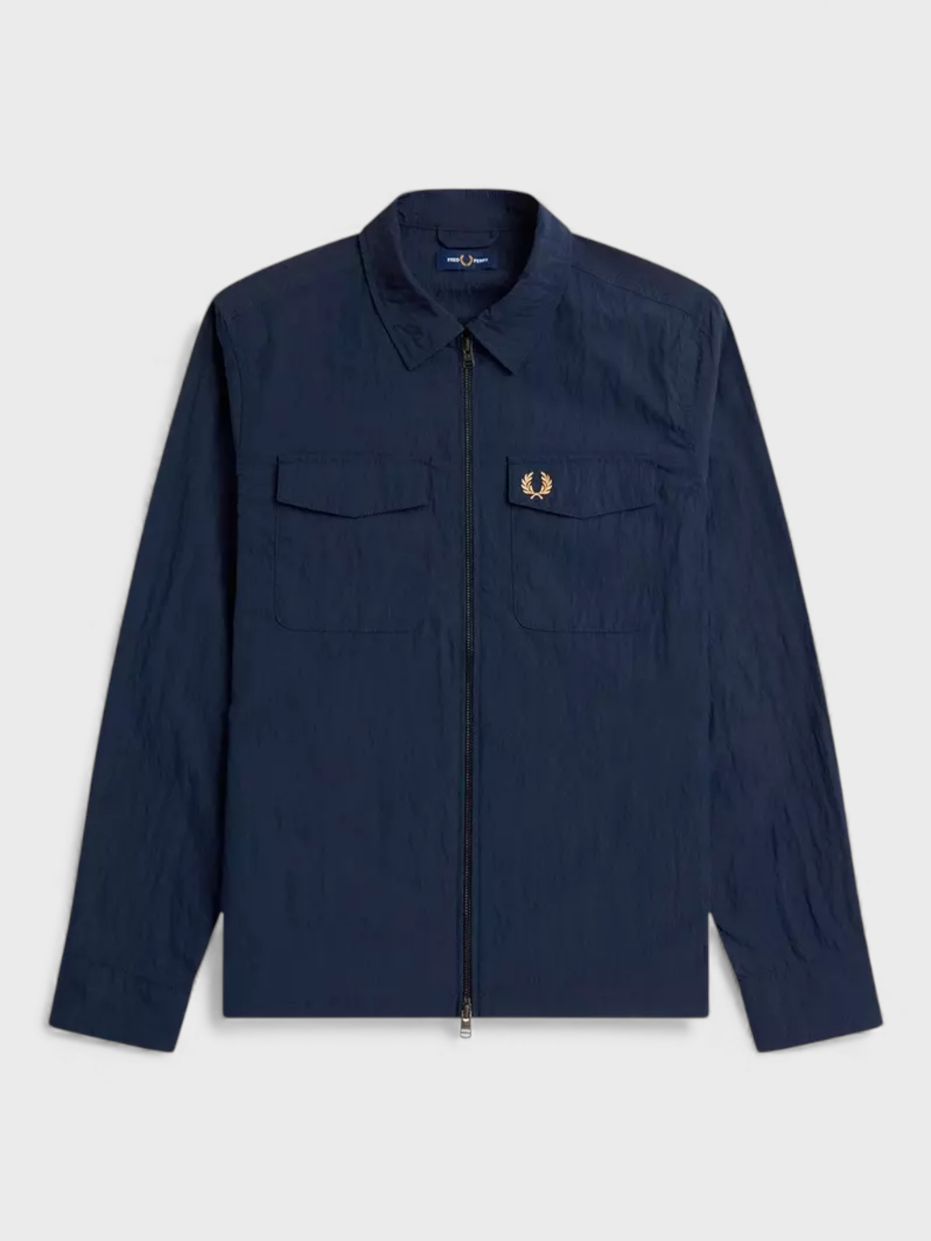 Fred Perry Zip Overshirt Navy