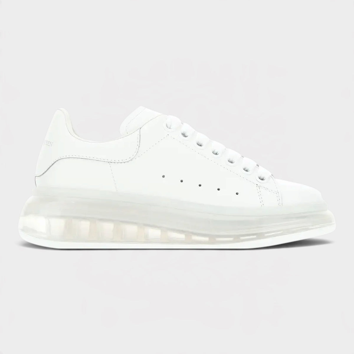 Oversized Sneaker Clear Sole White