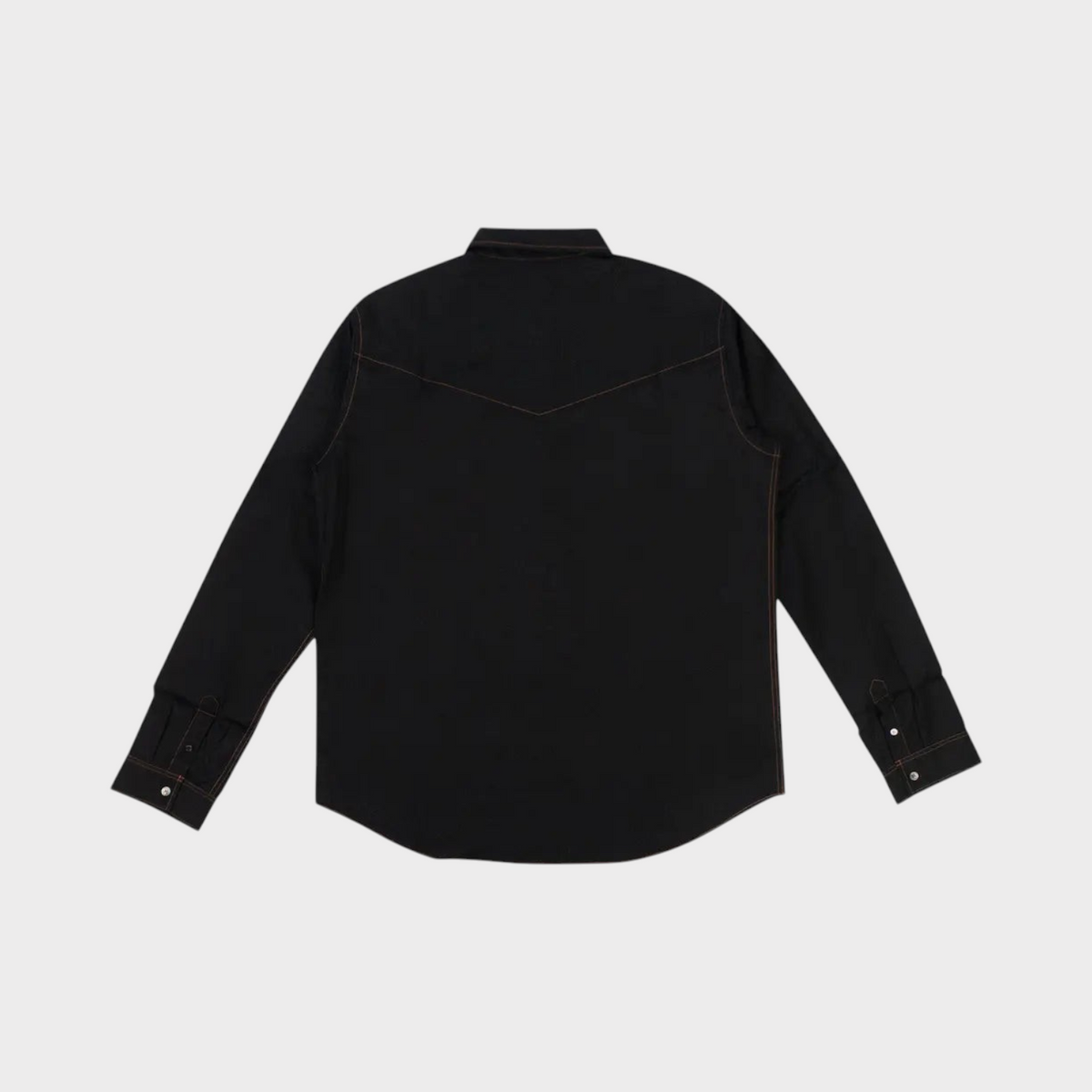 Long-Sleeve Shirt Button Black