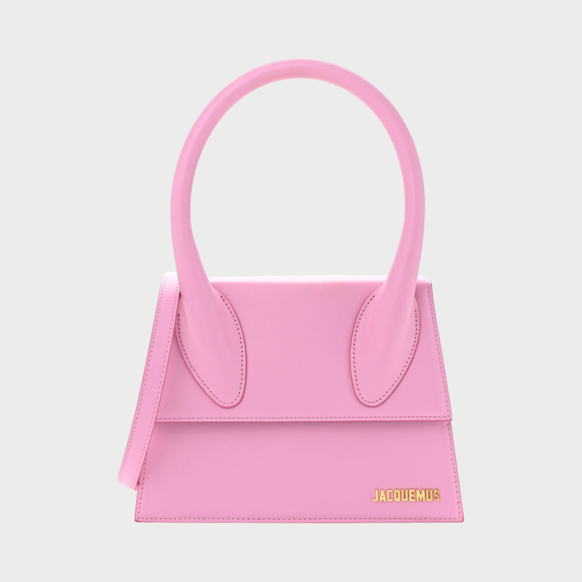 Supplied Fashion Le Grand Chiquito light pink structured leather handbag with gold logo lettering