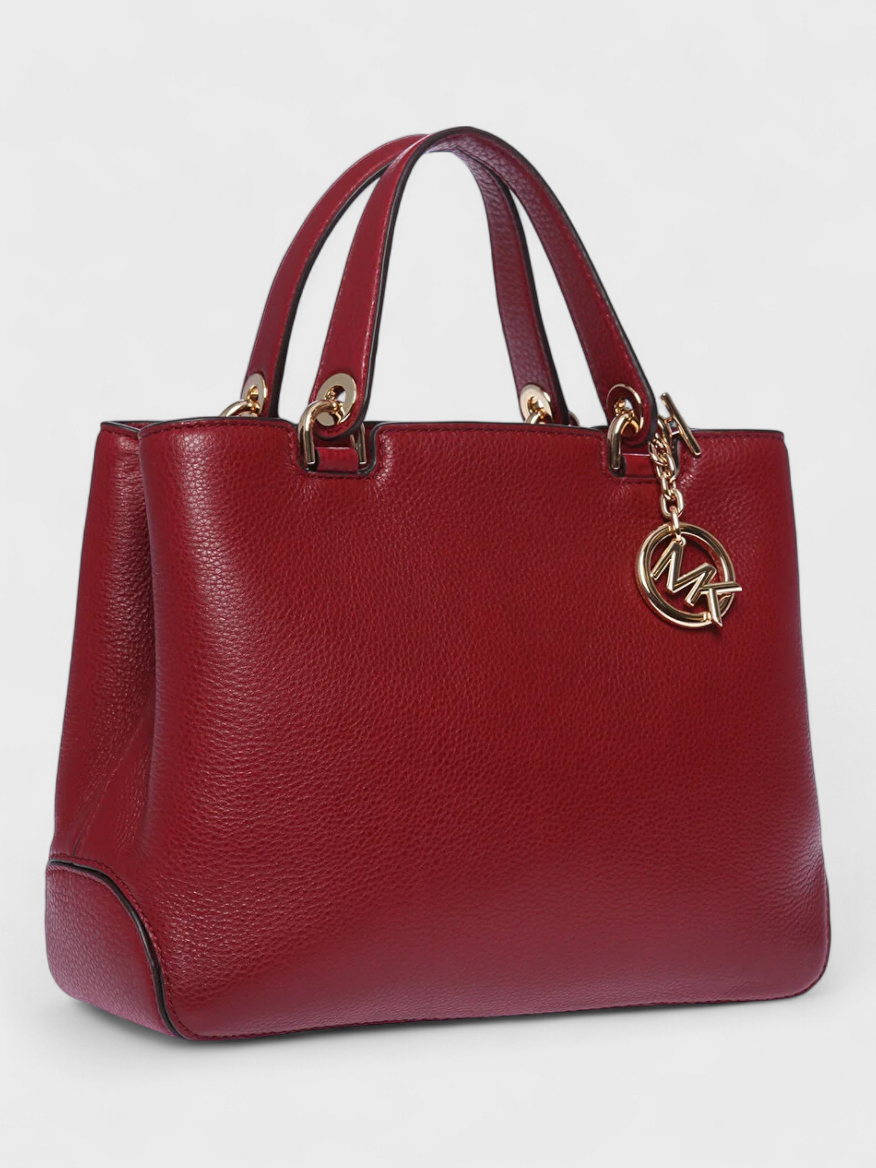 Michael Kors Anabelle Leather Bag Cherry Red