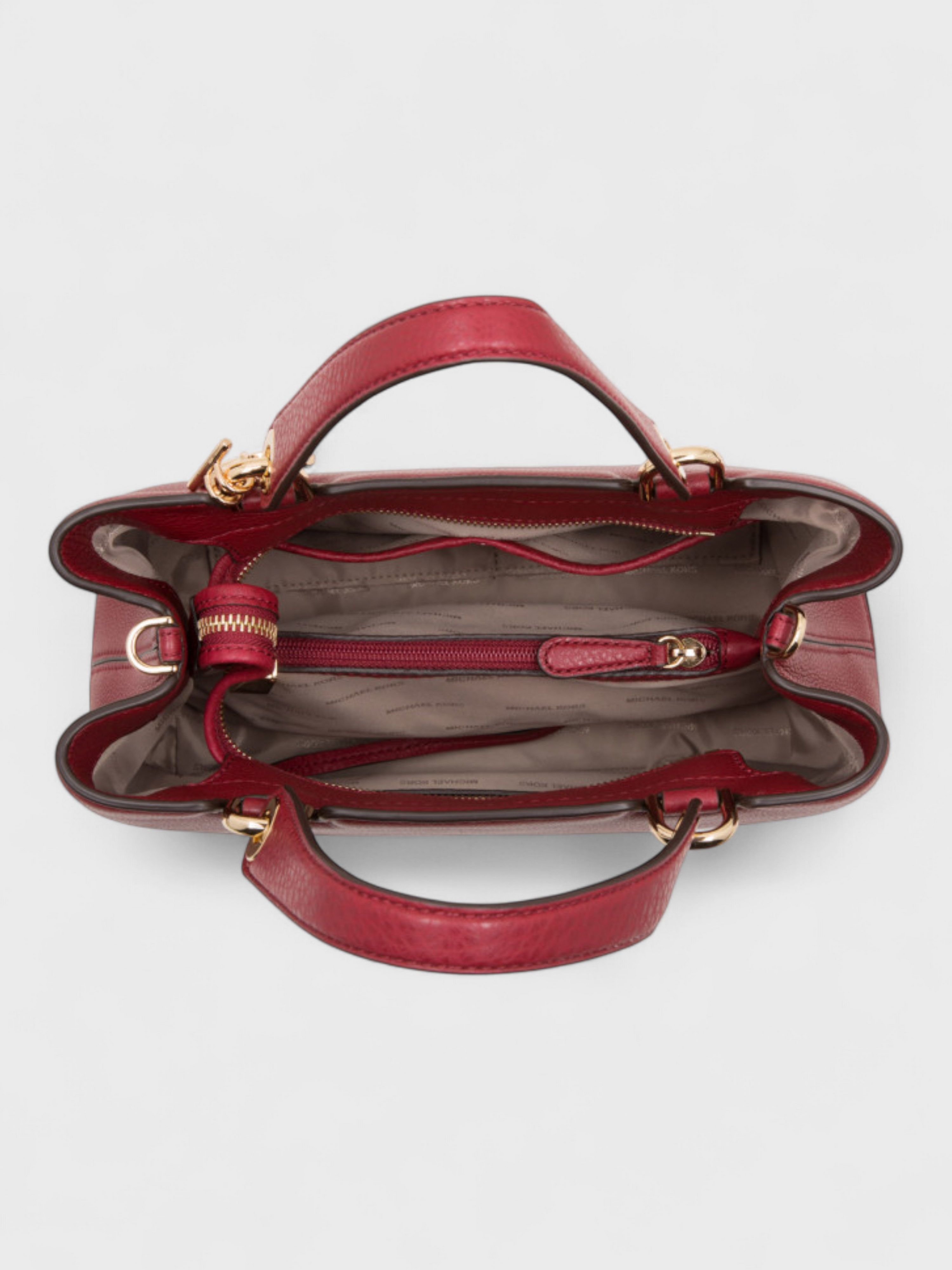 Michael Kors Anabelle Leather Bag Cherry Red