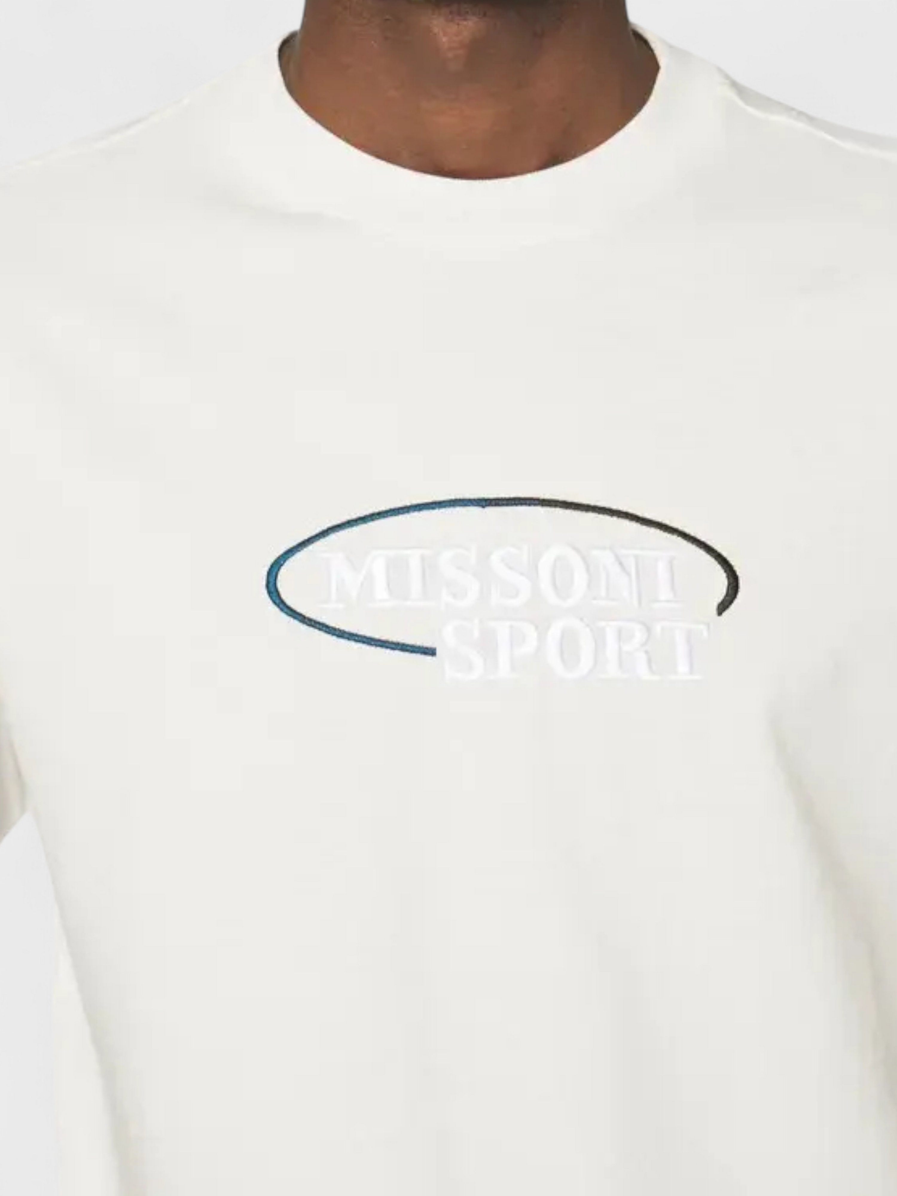 Missoni Logo Crew Neck T-Shirt White