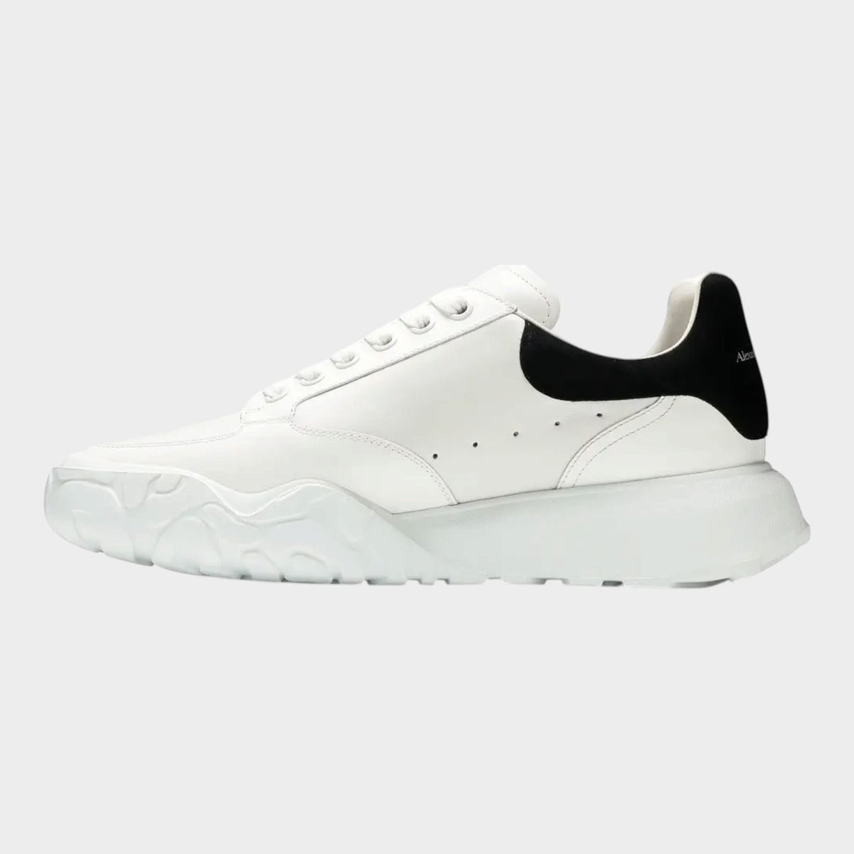 Oversized Court Trainer White Black
