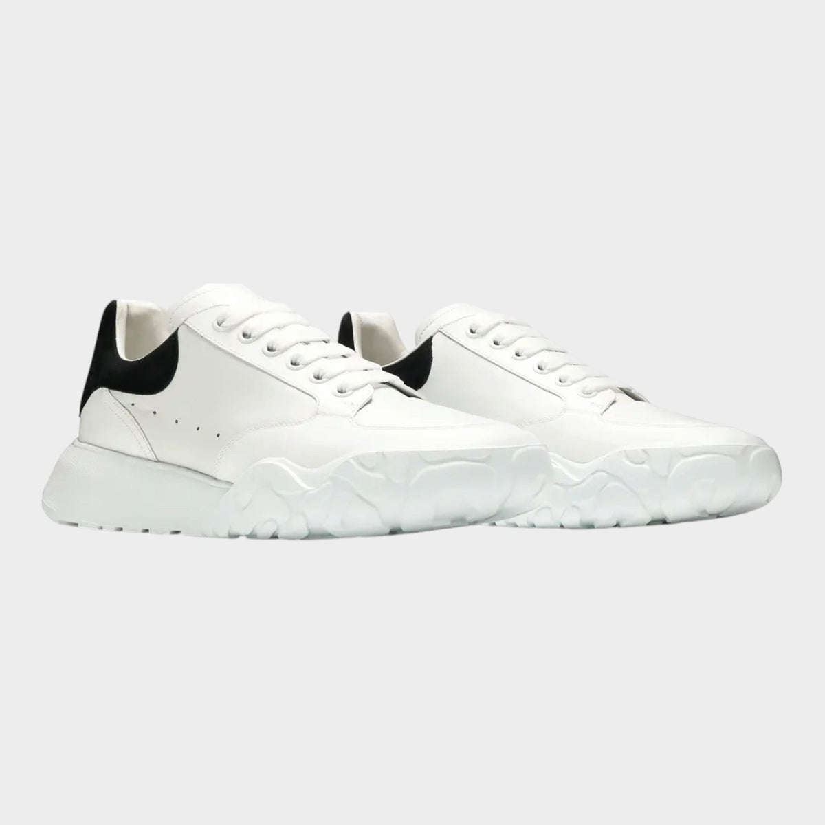 Oversized Court Trainer White Black