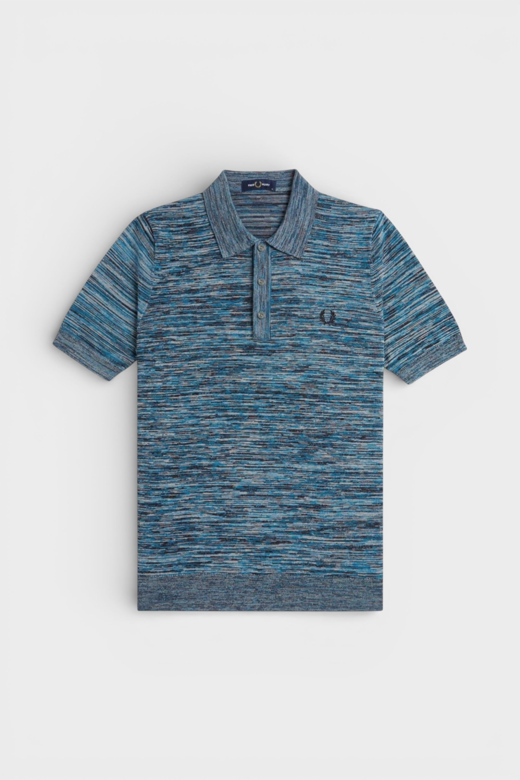 Fred Perry Space Dye Knitted Polo Shirt