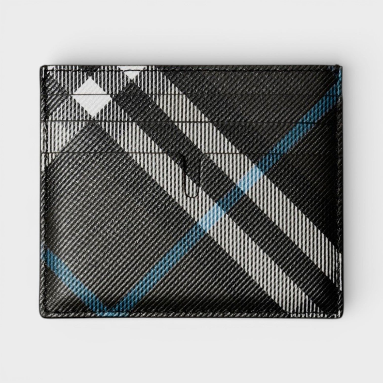 Tall Sandon Snug Check Card Case Brown