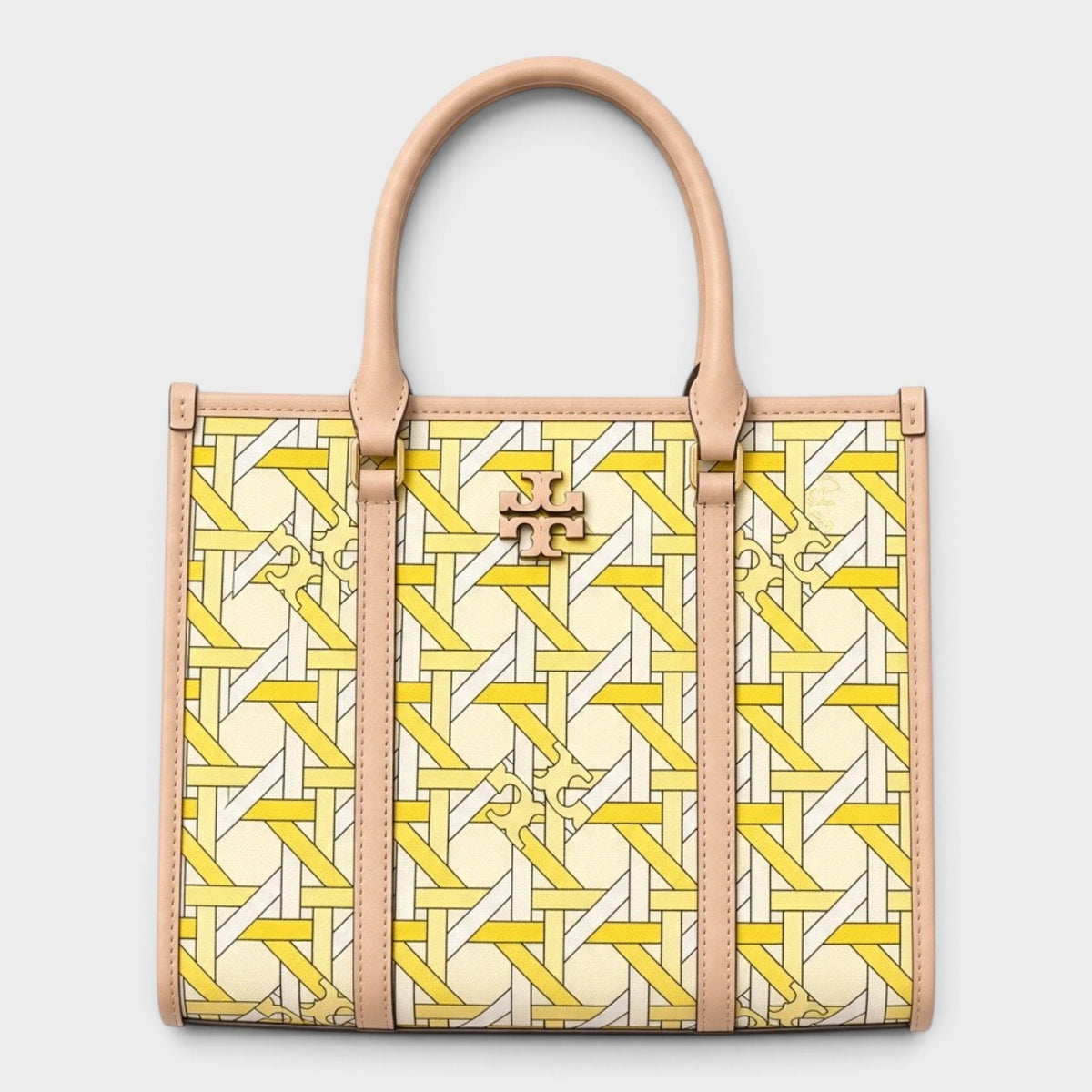 Blake Basketweave Small Tote Yellow