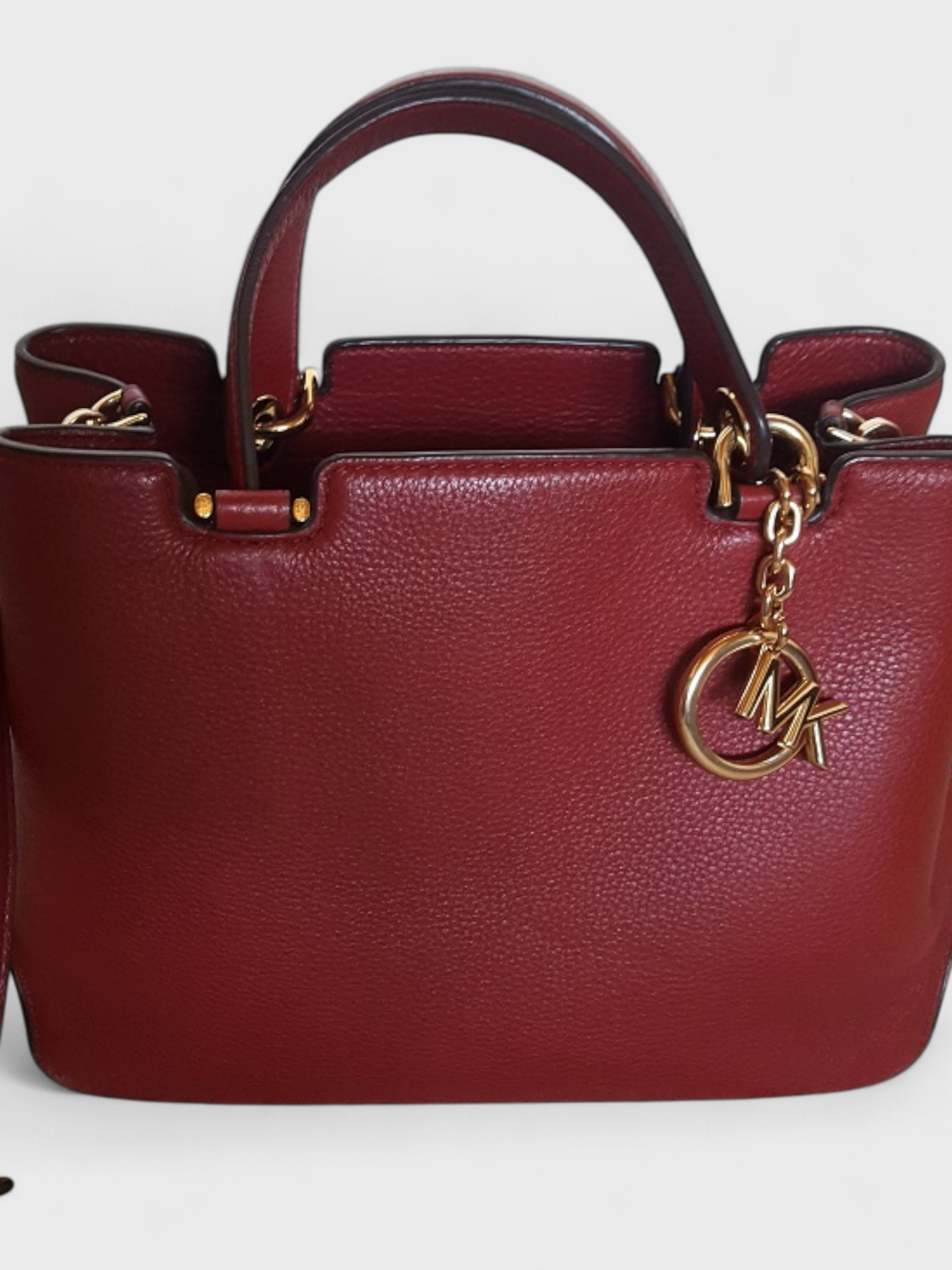 Michael Kors Anabelle Leather Bag Cherry Red