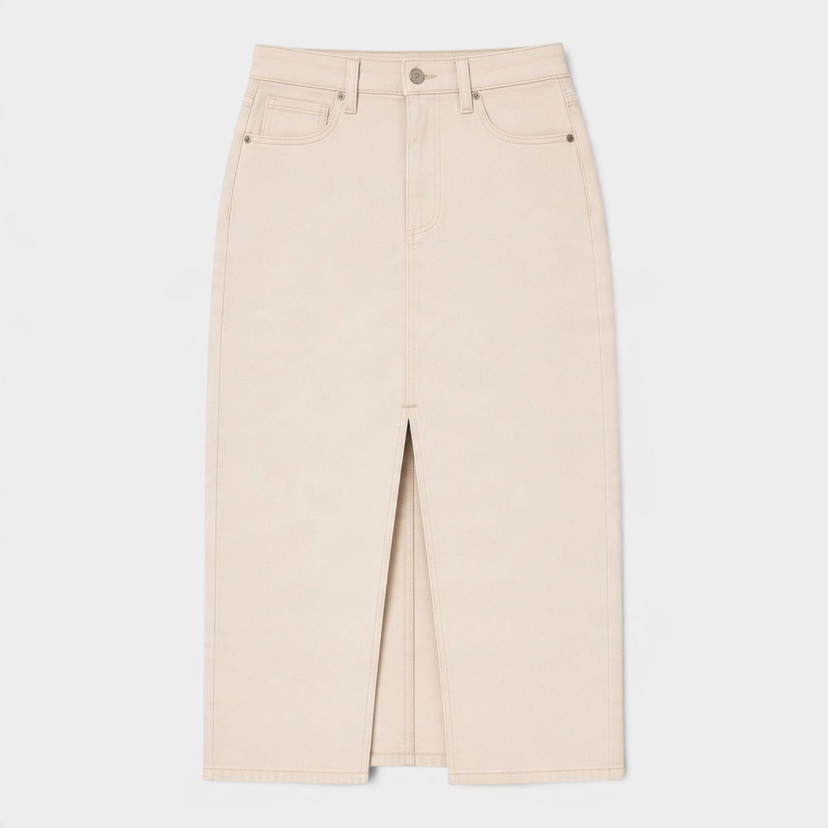 Angela Midi Skirt Soft Beige