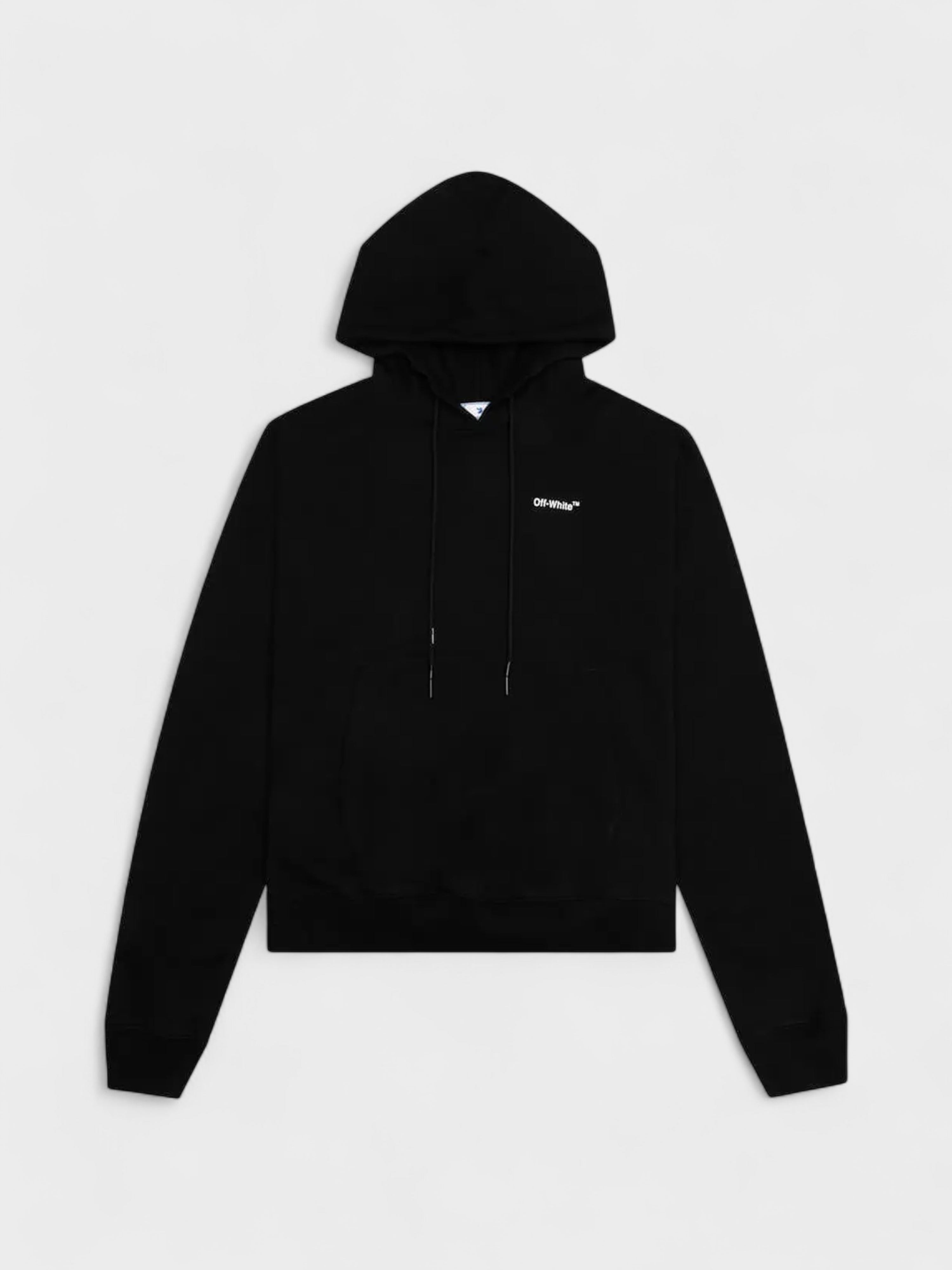 Off-White Caravag Arrow Over Hoodie Black White