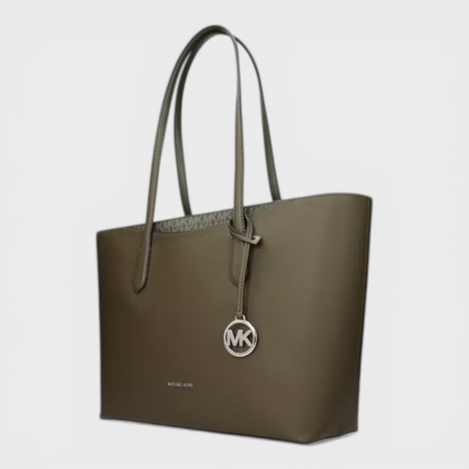Zip Shopper Tote Bag Olive