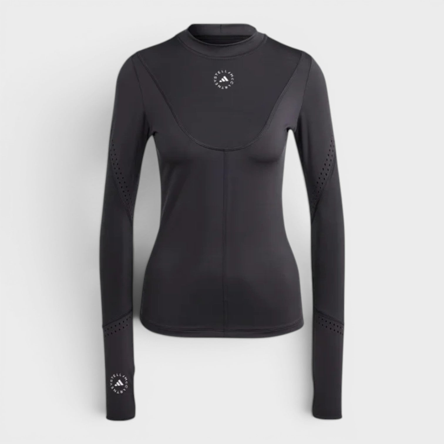 Adidas Long Sleeved Logo Top Black White