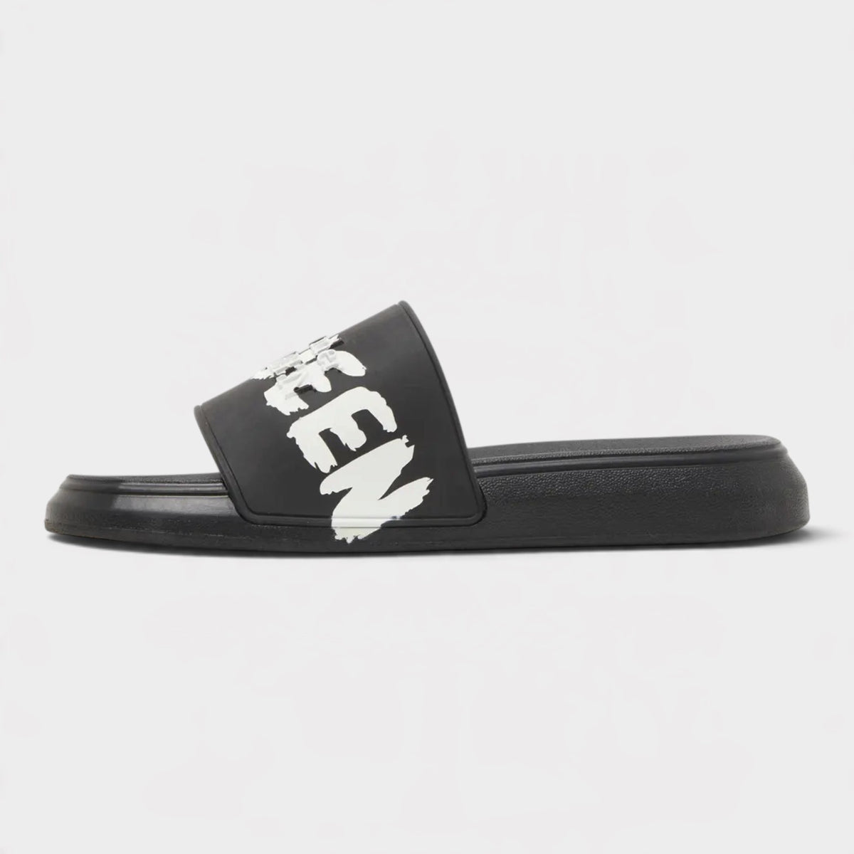 Rubber Pool Slide Graffiti Black White