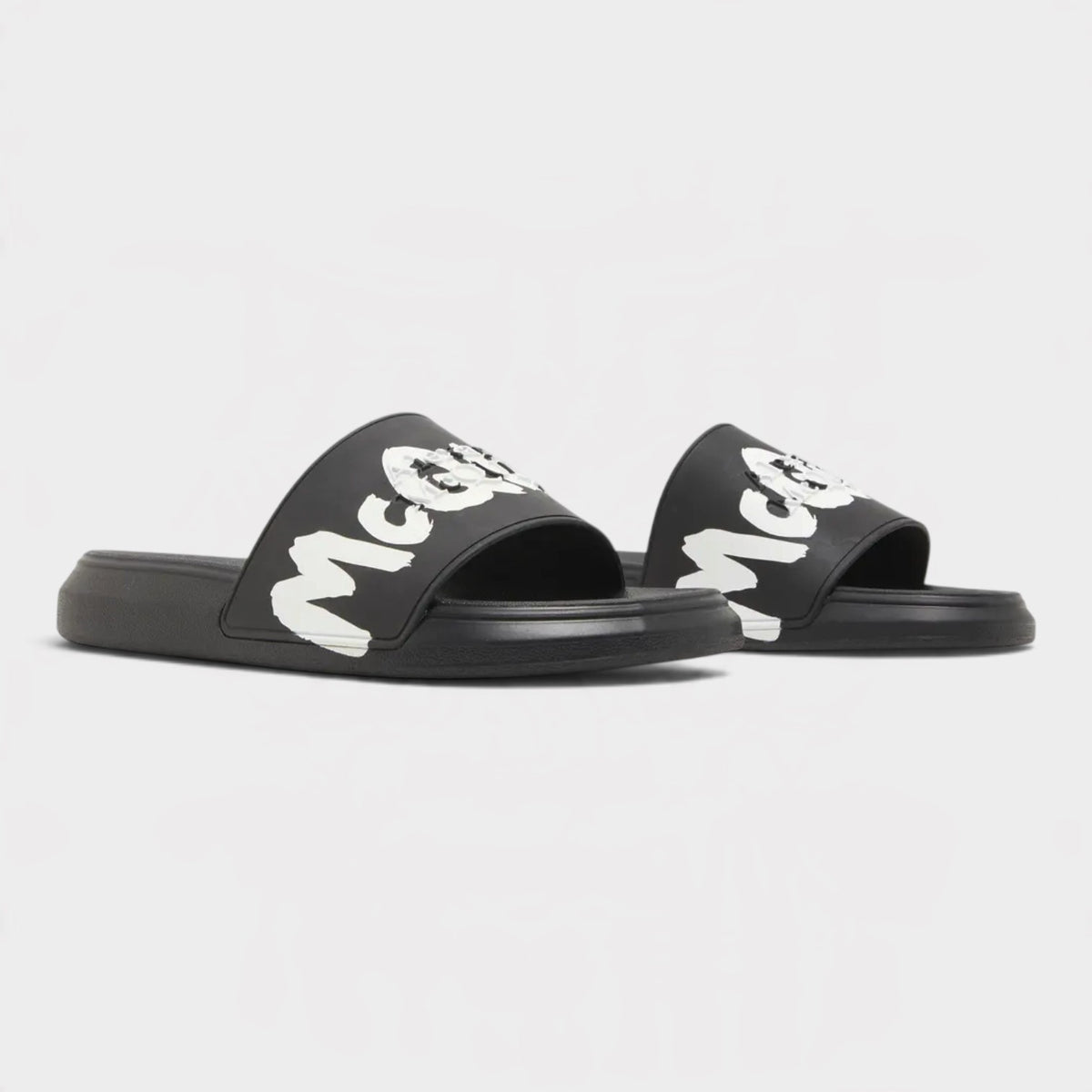 Rubber Pool Slide Graffiti Black White