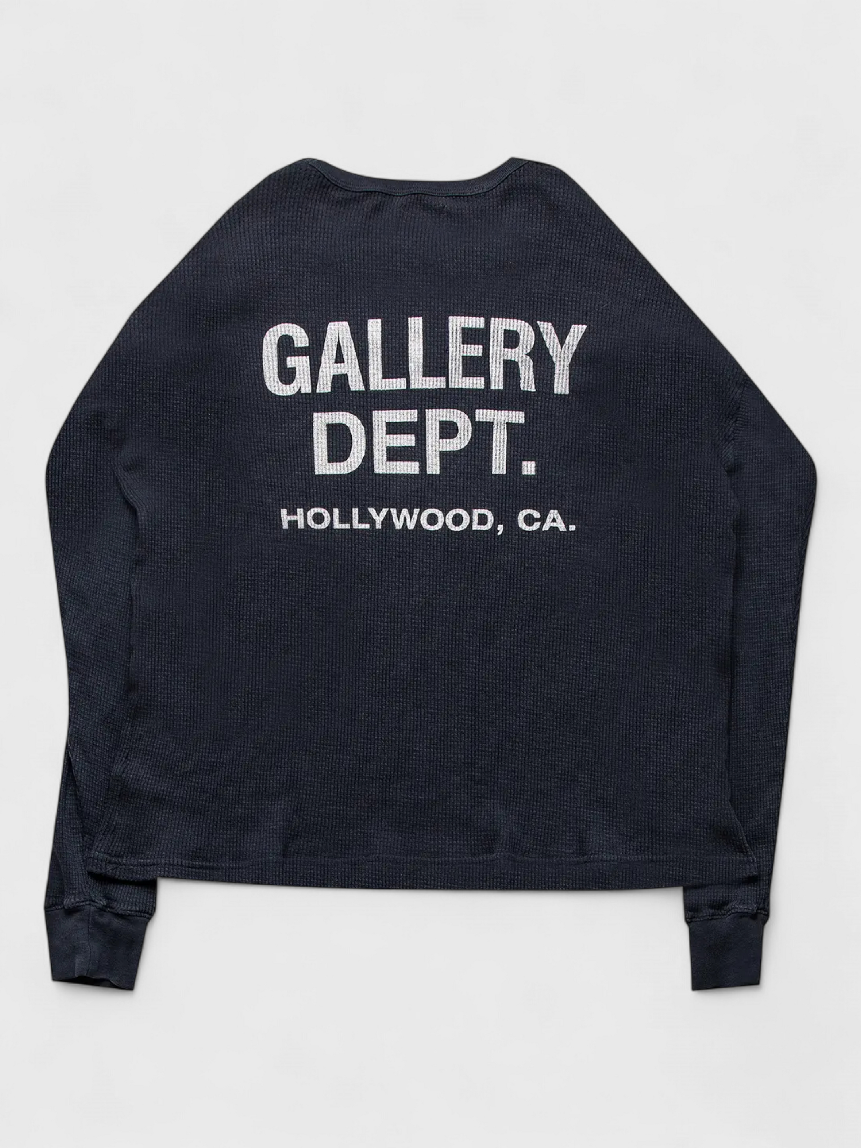 Gallery Dept. Thermal Long Sleeve T-Shirt Black