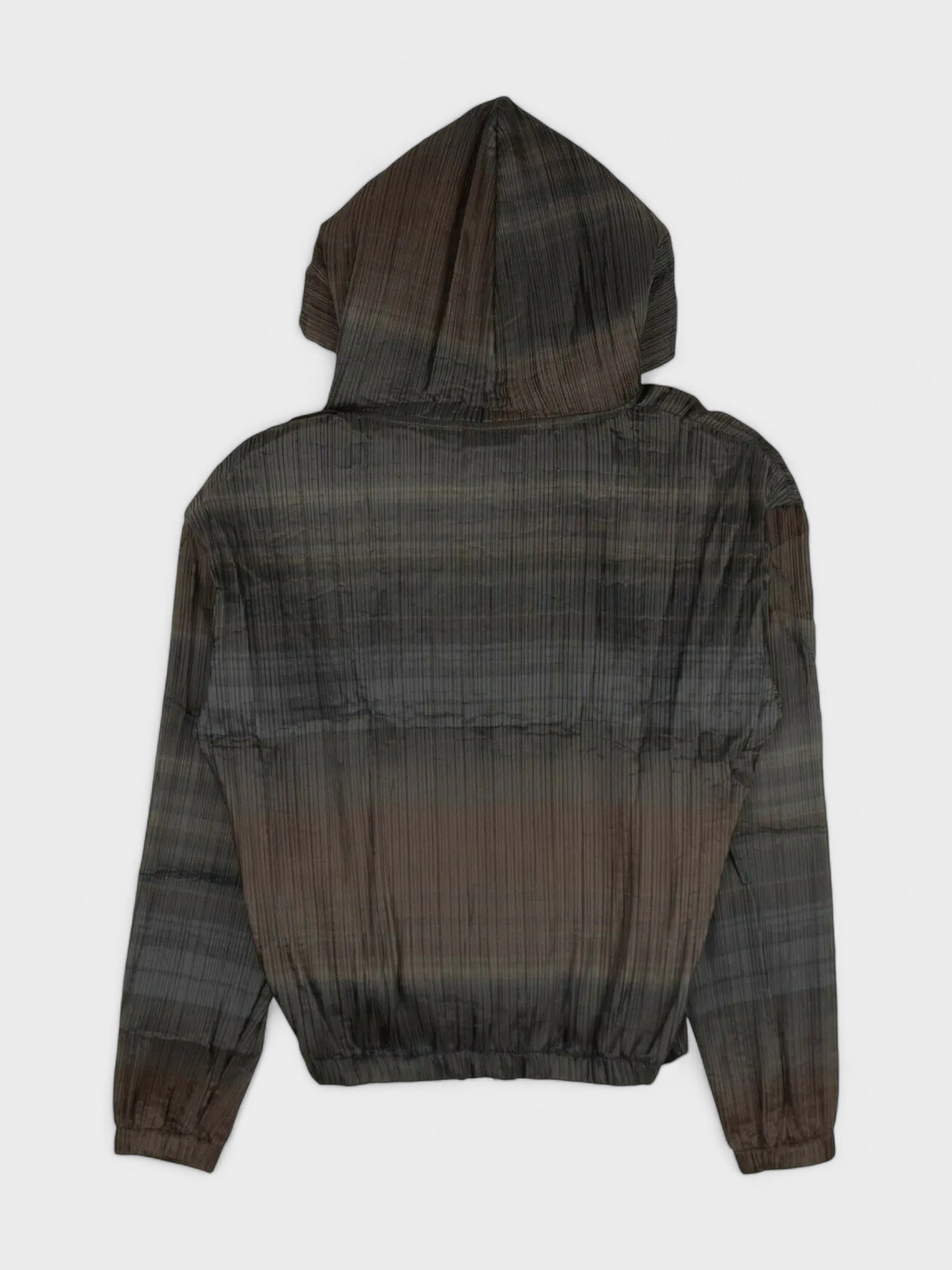 Off-White Plisse Over Hoodie Brown