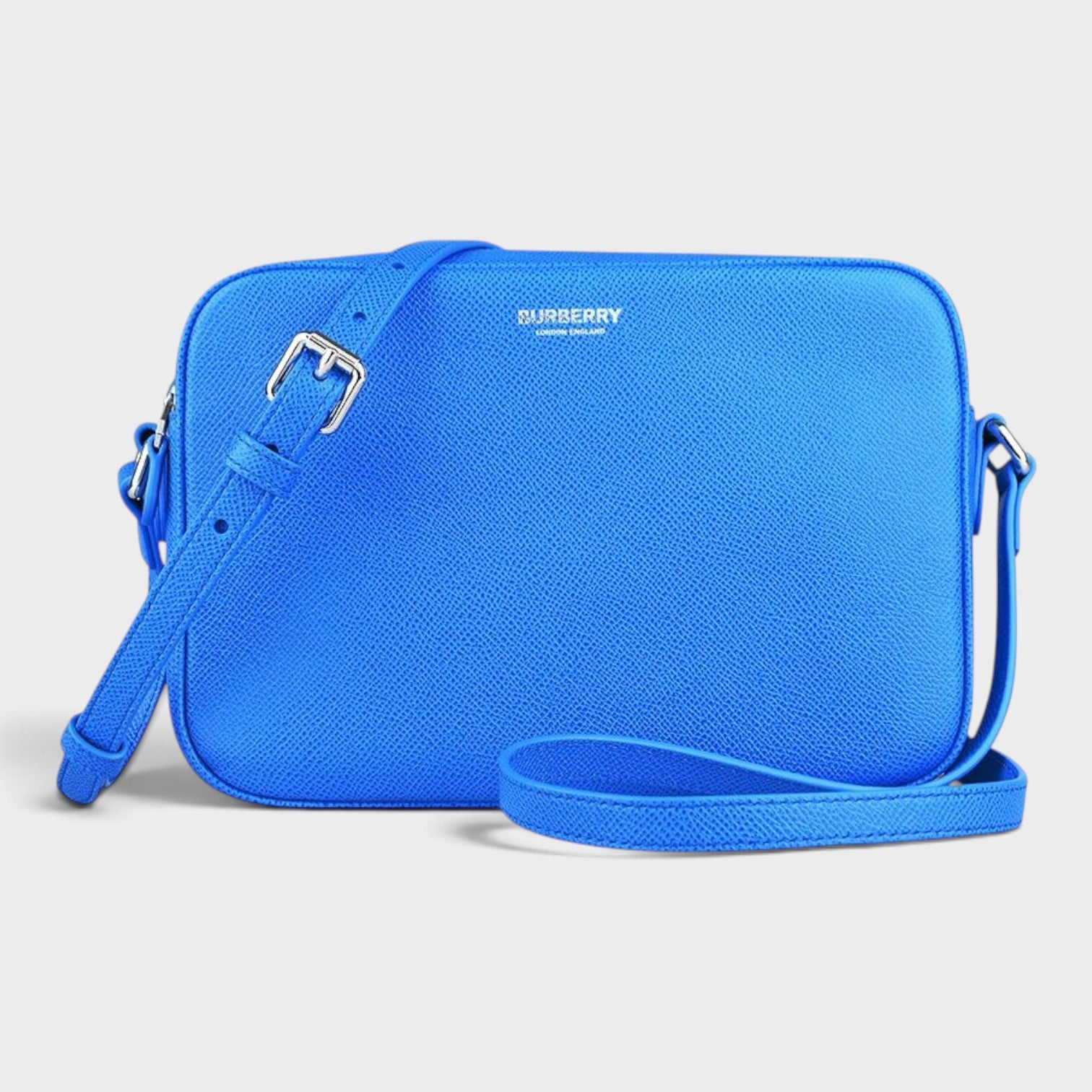 Camera Bag Calfskin Leather Vivid Blue