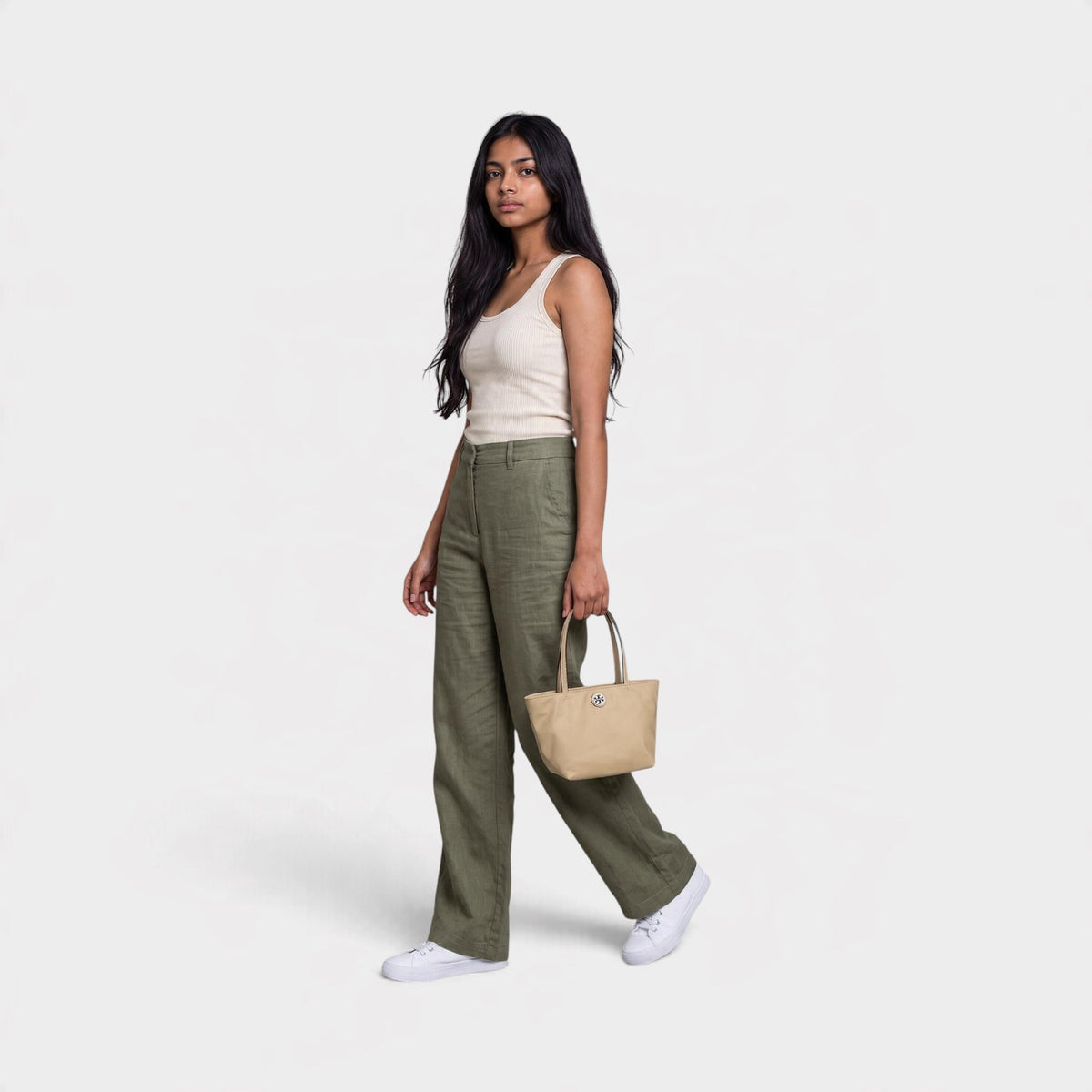 Nylon Mini Tote Praline