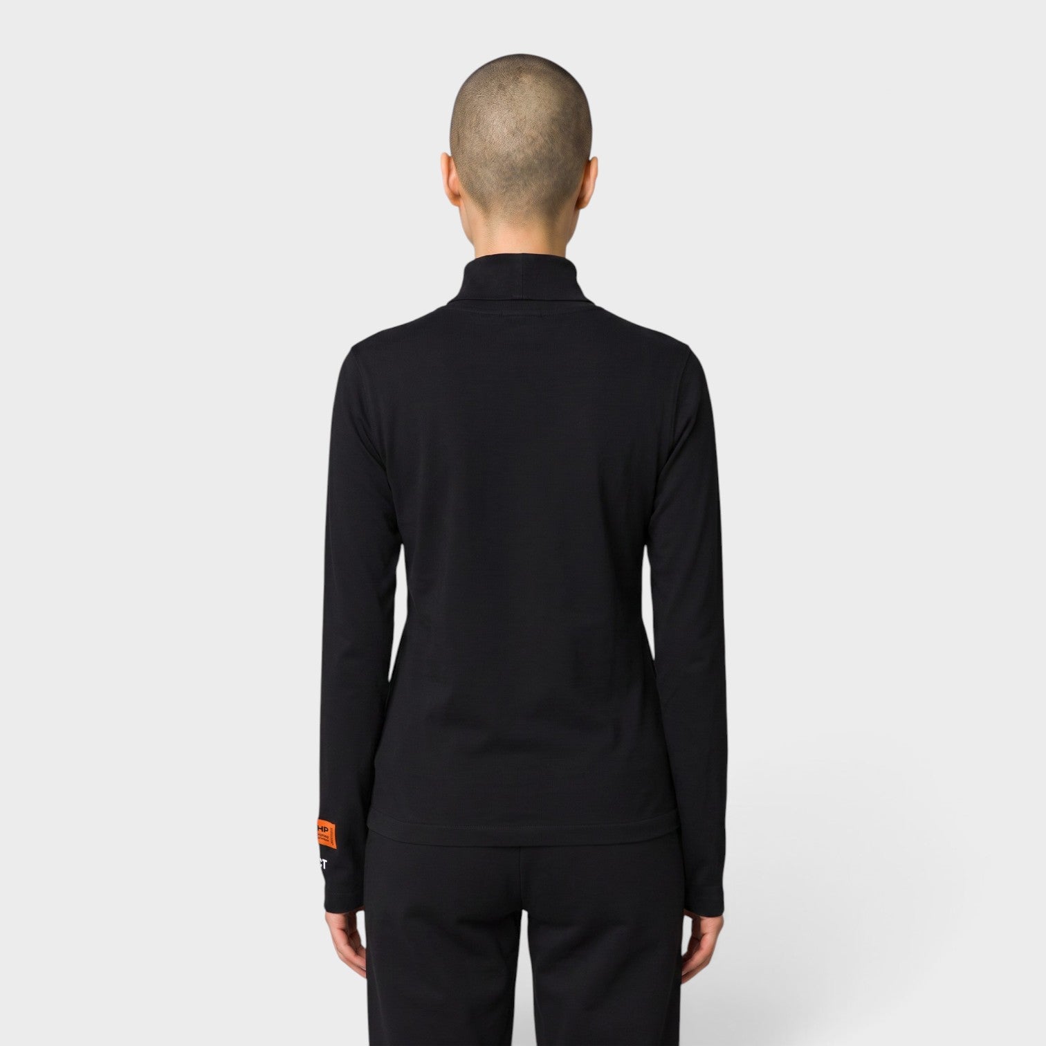 Logo Long Sleeve Rollneck Black