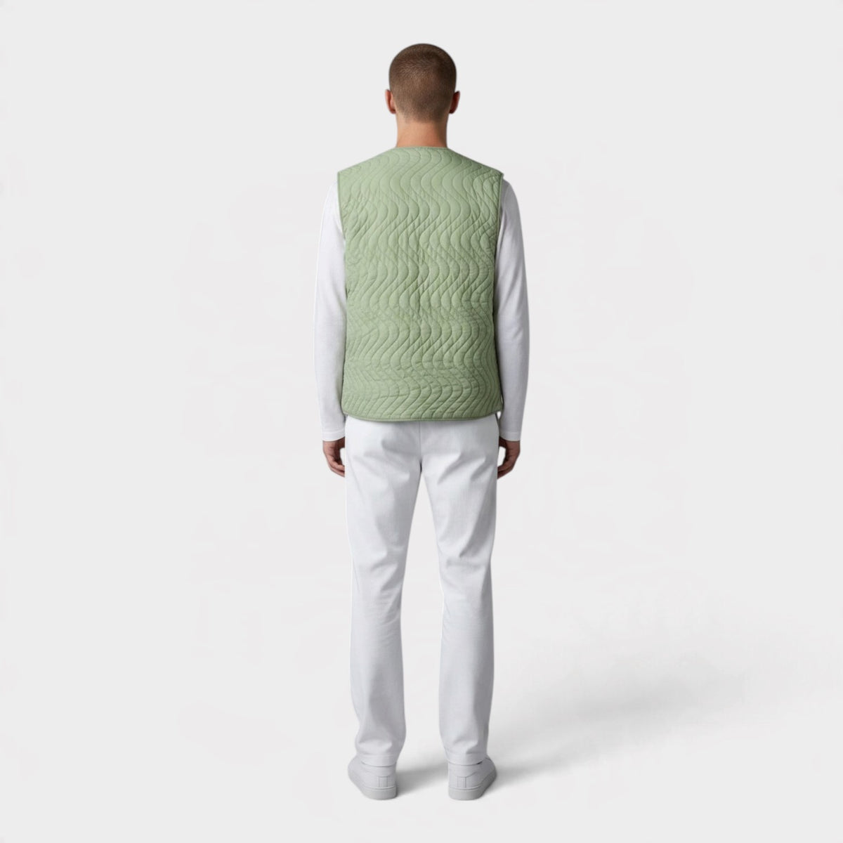 Lightweight Filled Vest Green