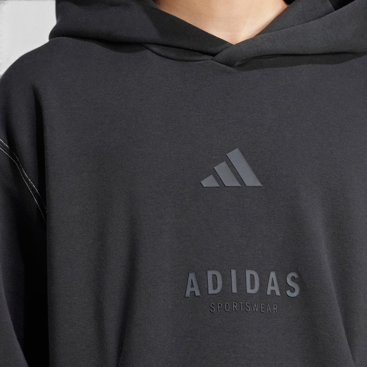 SZN Fleece Graphic Hoodie Black