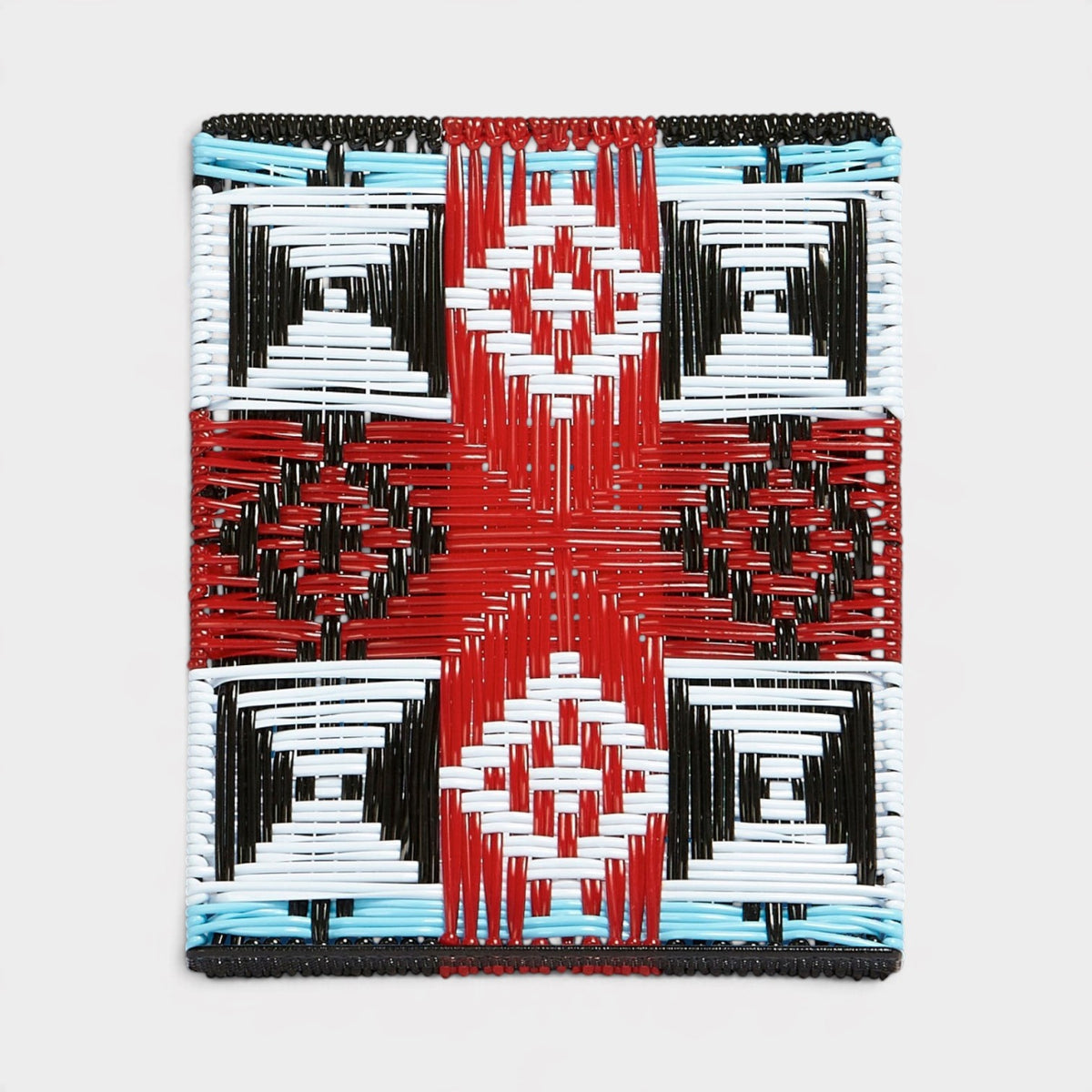 Woven Geometric Plastic Display Stand