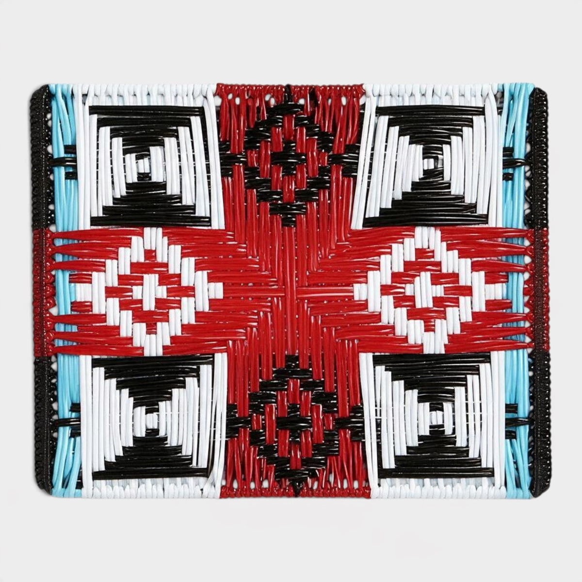 Woven Geometric Plastic Display Stand