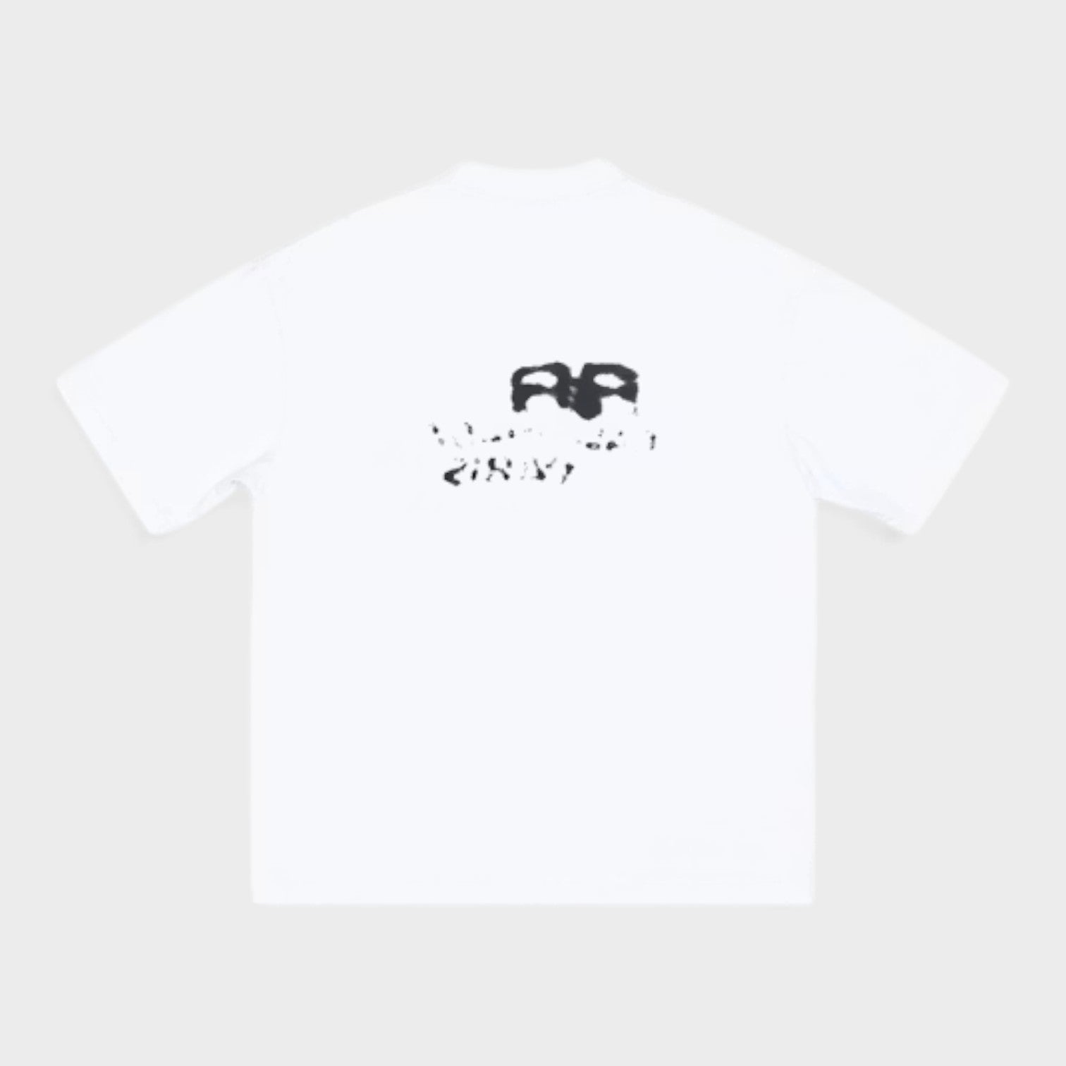 Logo Medium Fit T-Shirt White Black
