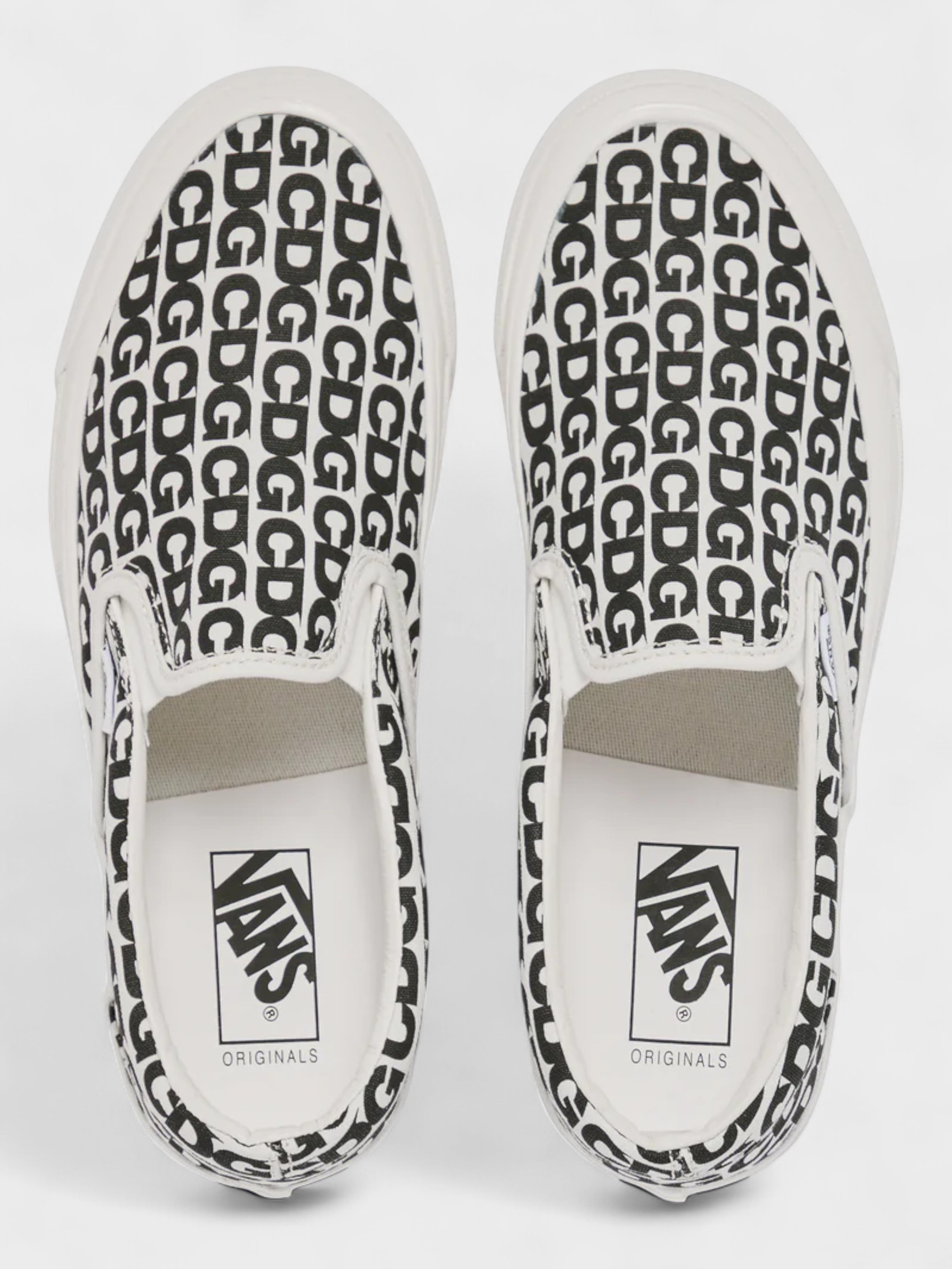Vans Vault Slip-On LX Comme des Garcons White Black