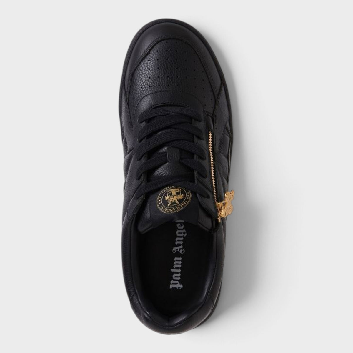 PA Side Zip University Sneakers Black Gold