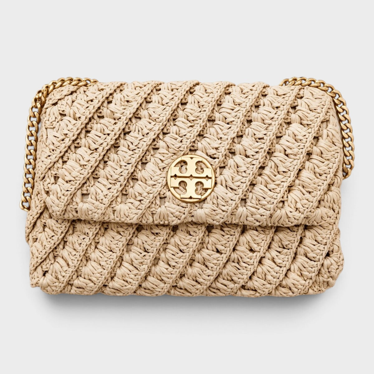 Willa Crochet Small Shoulder Bag Raffia
