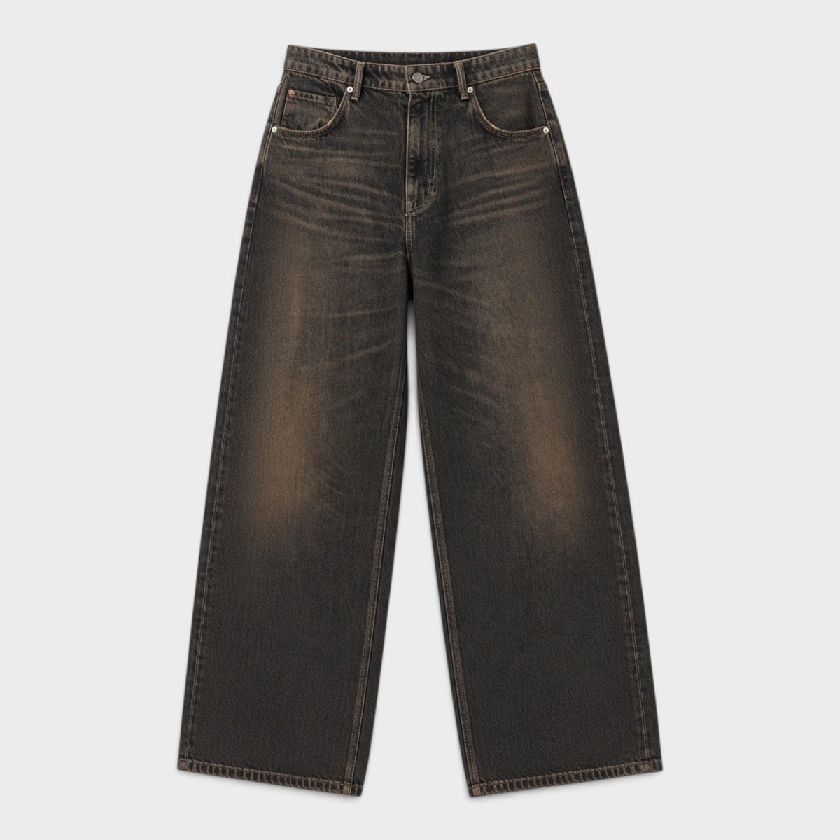 Rivet Slouch Jean Washed Brown