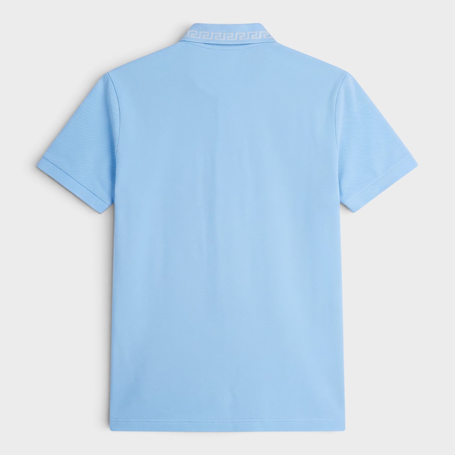 Logo Polo Piquet Greca Blue Silver