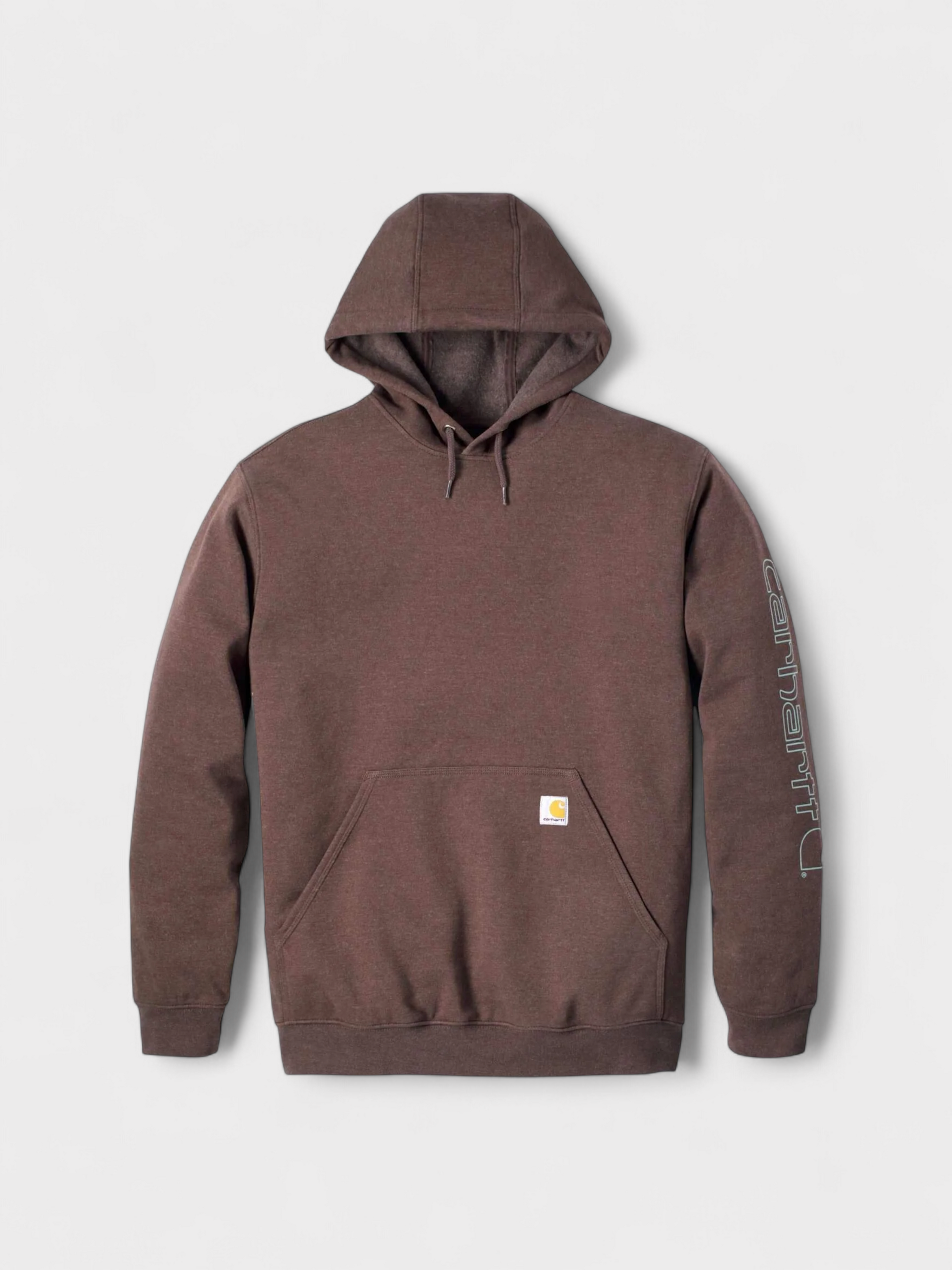Carhartt Sleeve Logo Loose Fit Hoodie Brown
