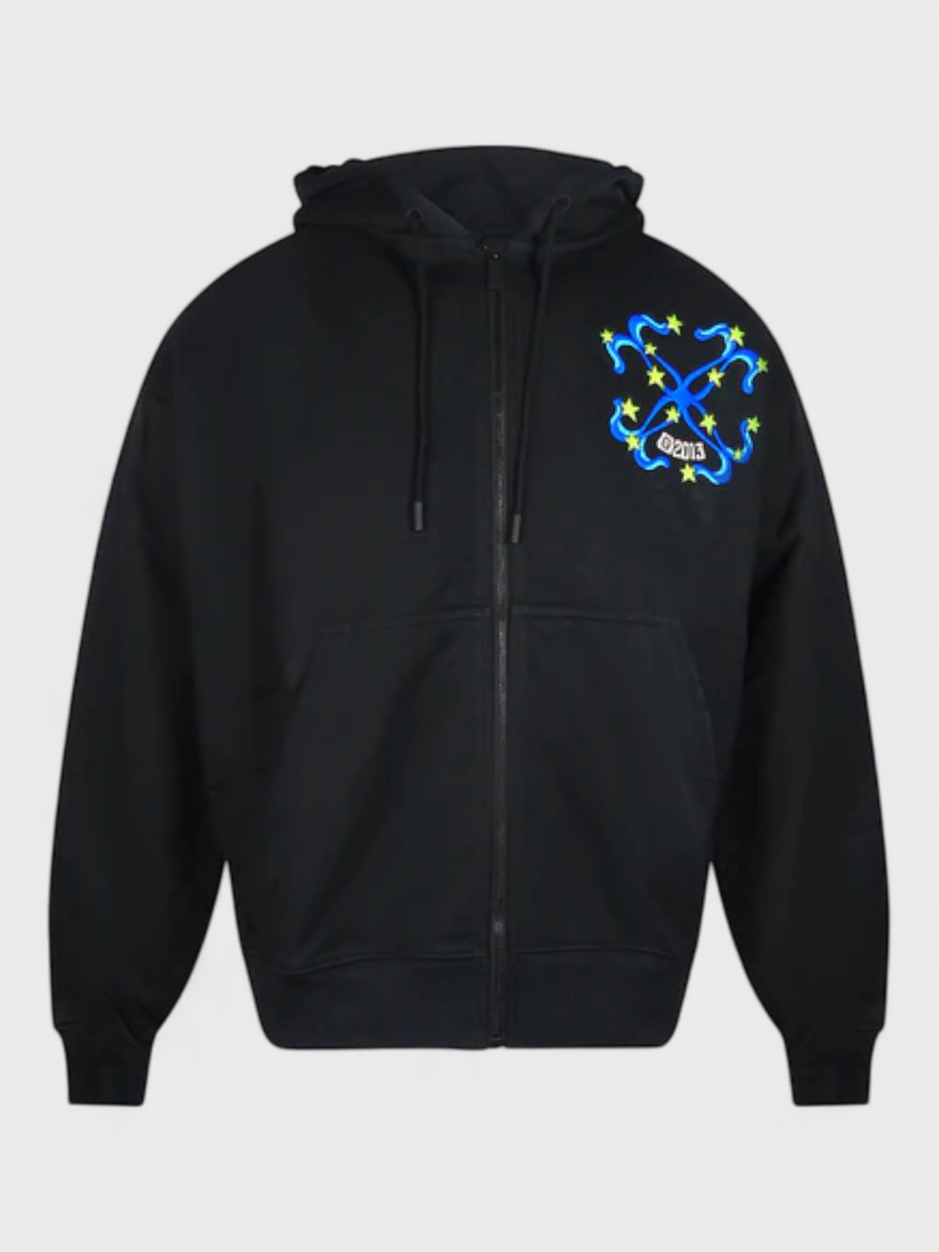 Off-White Hammer Skate Zip Hoodie Black