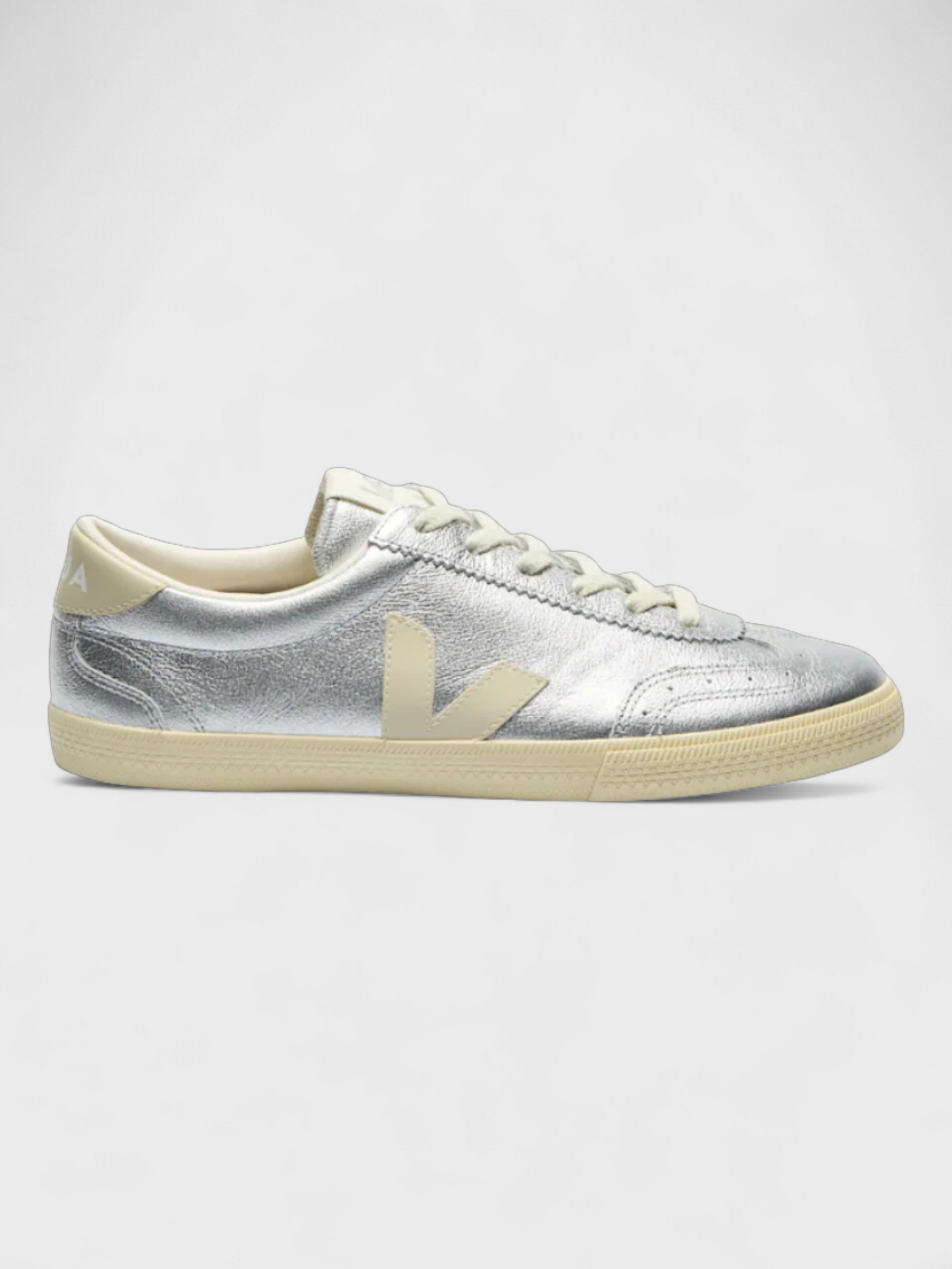 Veja Volley Leather Silver Pierre Sneakers